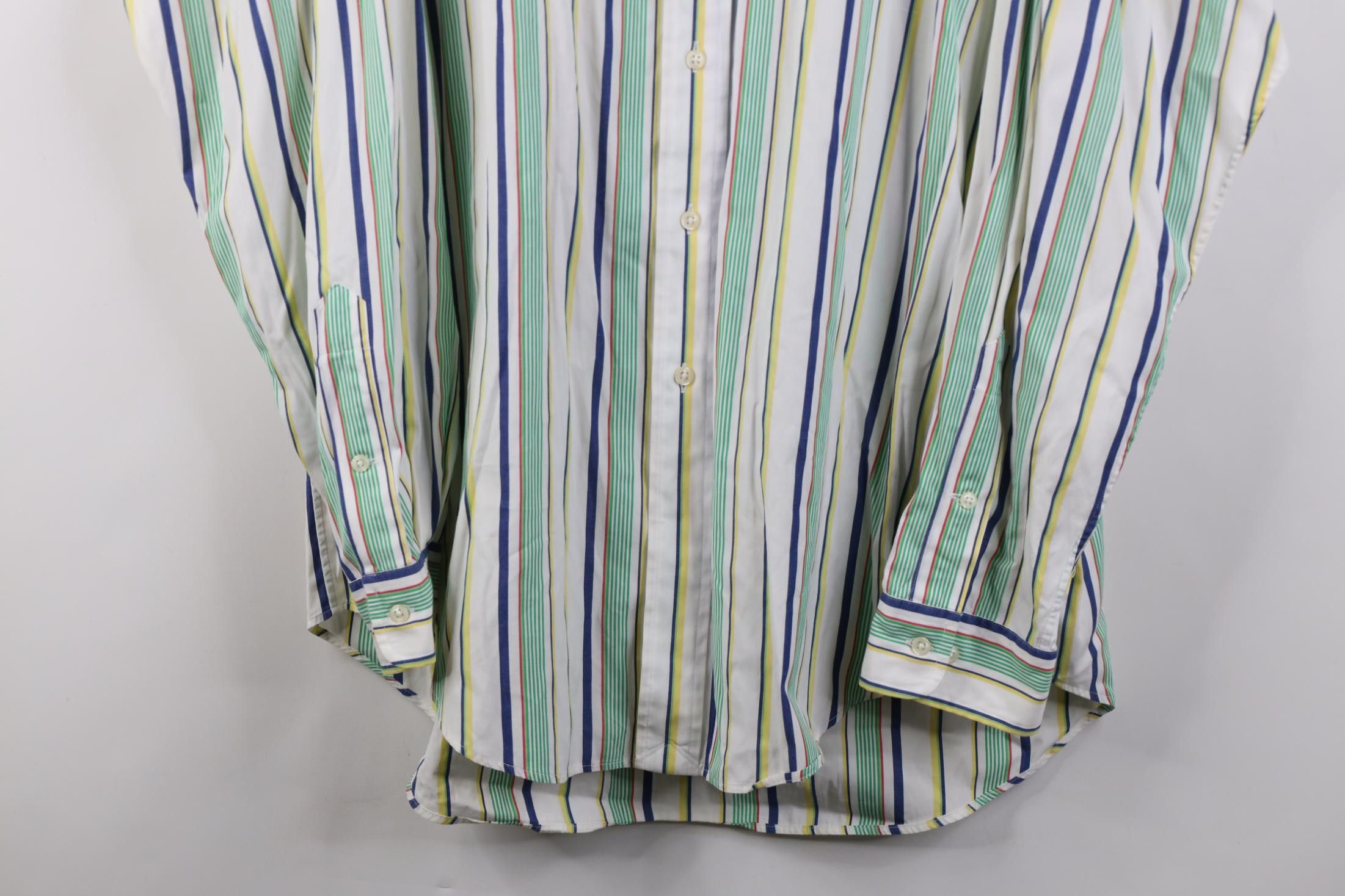 Polo Ralph Lauren Vintage 90s Ralph Lauren Striped Collared Button Down Shirt Size US L / EU 52-54 / 3 - 3 Thumbnail