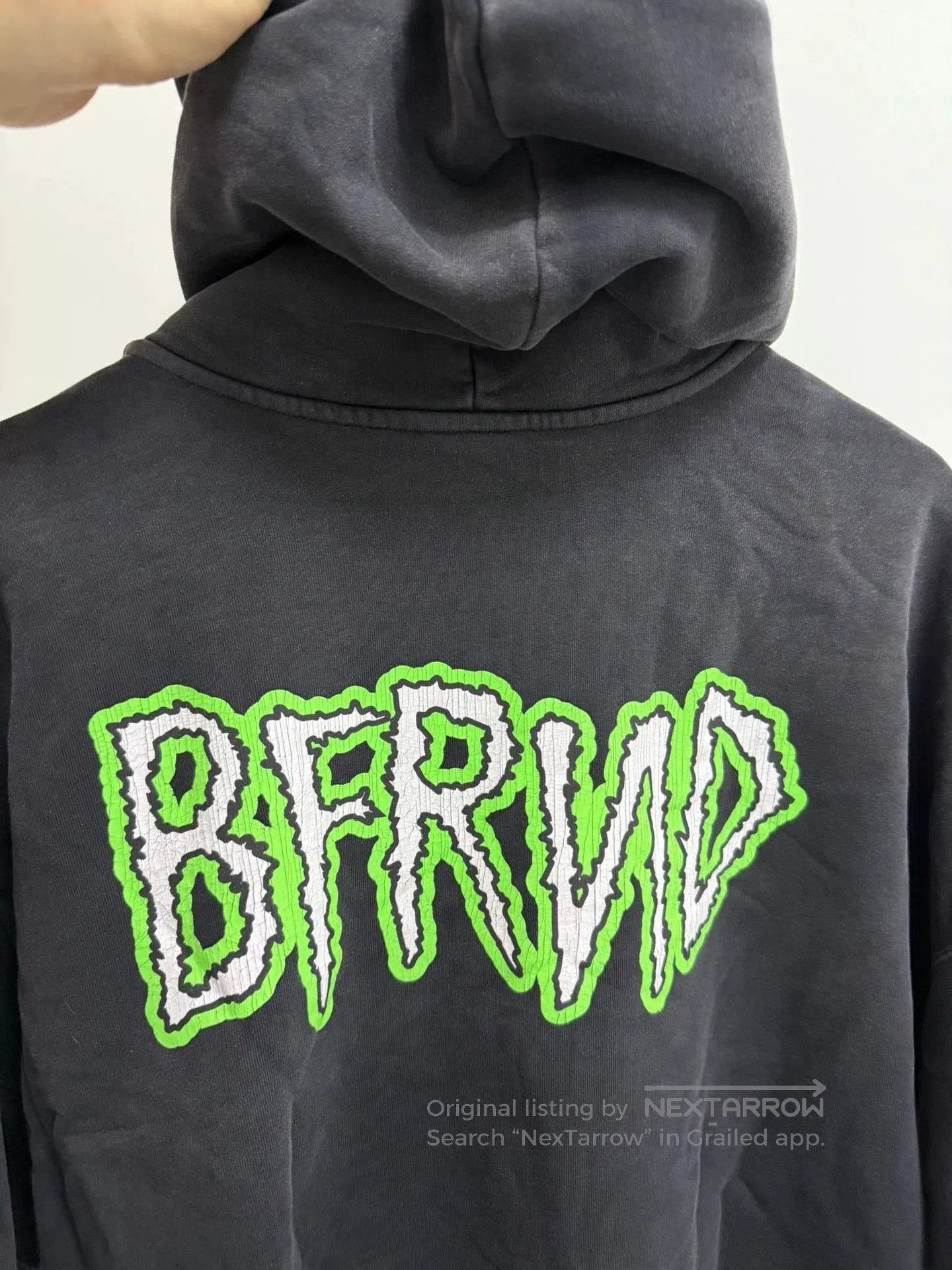 Balenciaga Black Hoodie with Red Graphic Print. Size US S / EU 44-46 / 1 - 4 Thumbnail