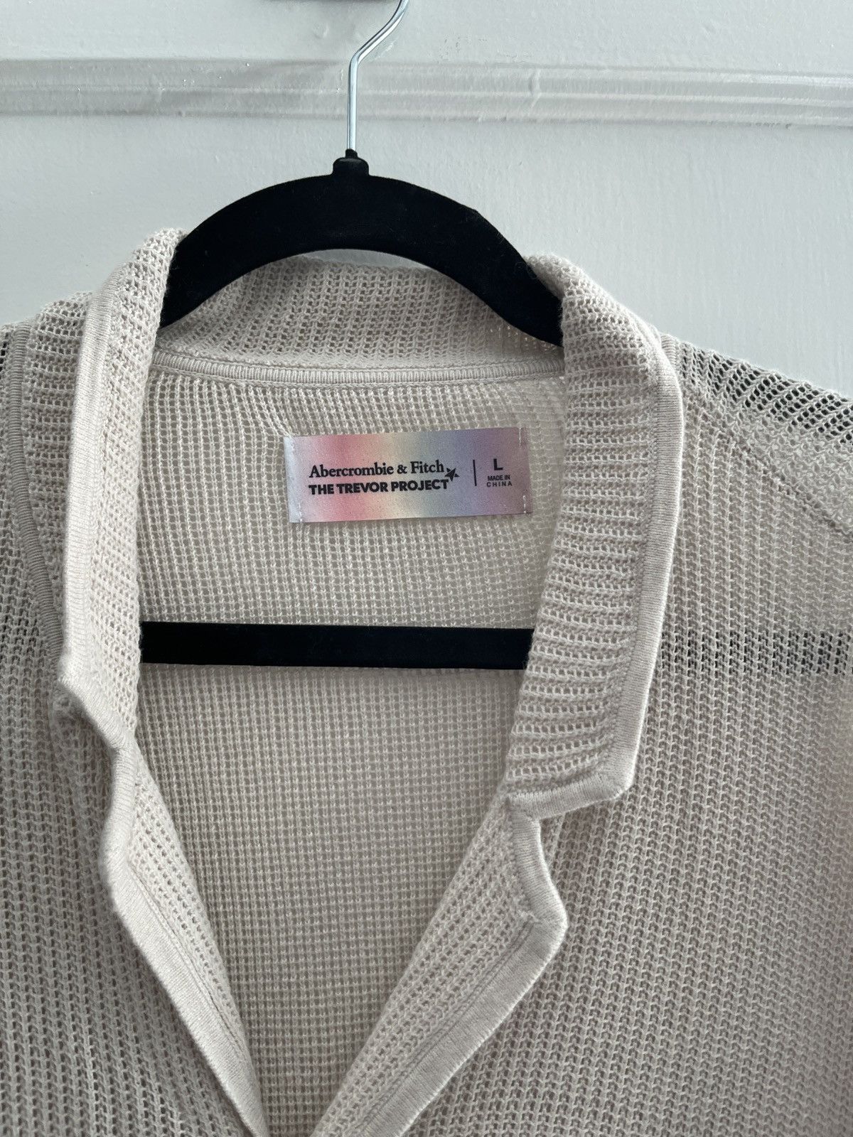 Abercrombie & Fitch Abercrombie & Fitch The Trevor Project Crochet Style Top | L Size US L / EU 52-54 / 3 - 2 Thumbnail
