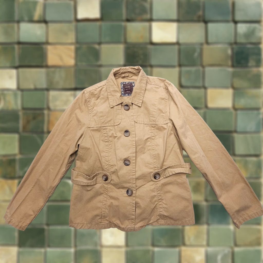 Old Navy Old Navy Button Up Twill Travel Jacket XL Brown Collared Shirt Women Regular Jacket Size XL / US 12-14 / IT 48-50 - 1 Thumbnail