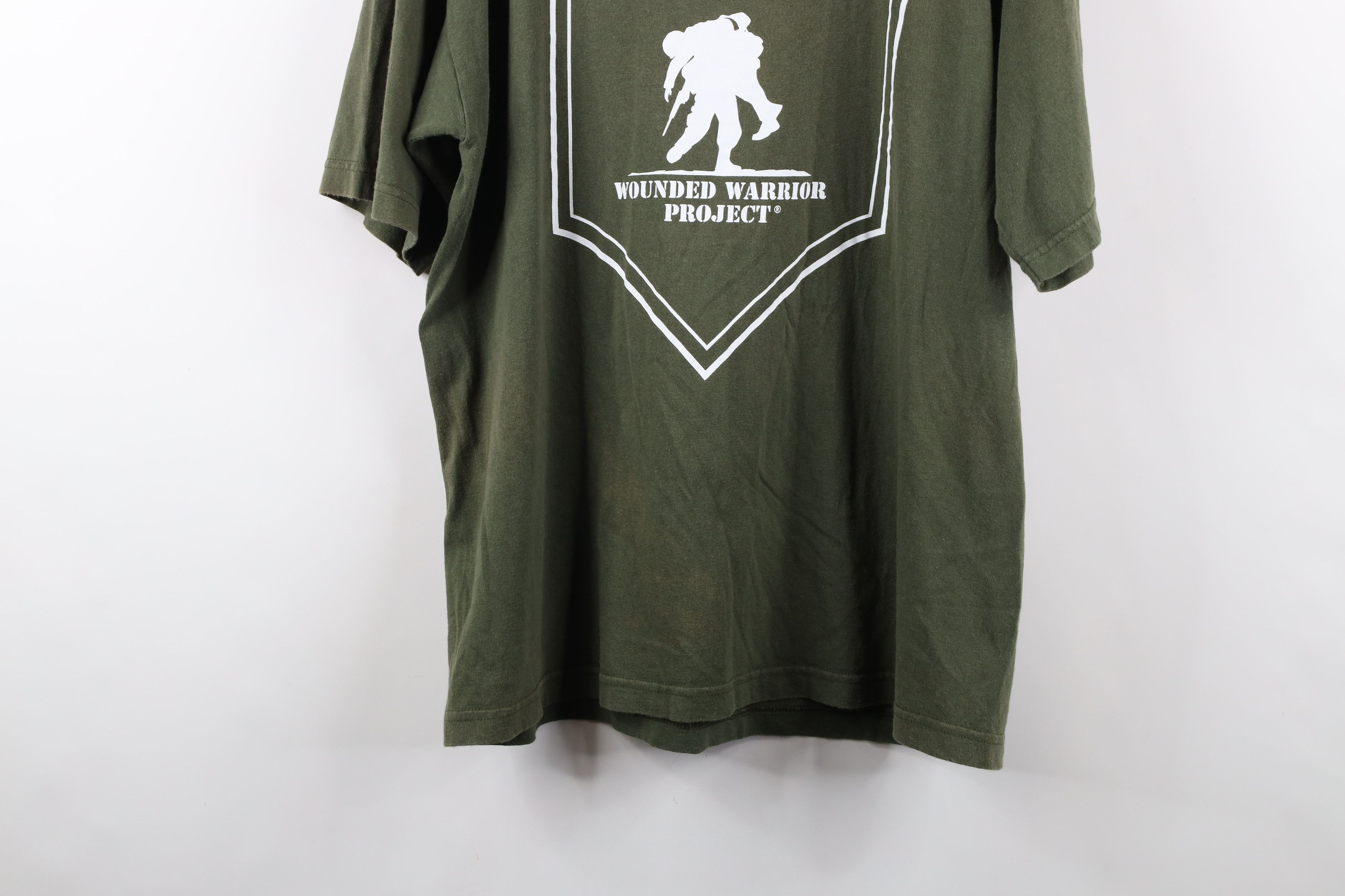 Harley Davidson × Vintage Vintage Harley Davidson Sun Faded Wounded Warrior T-Shirt Size US L / EU 52-54 / 3 - 15 Thumbnail