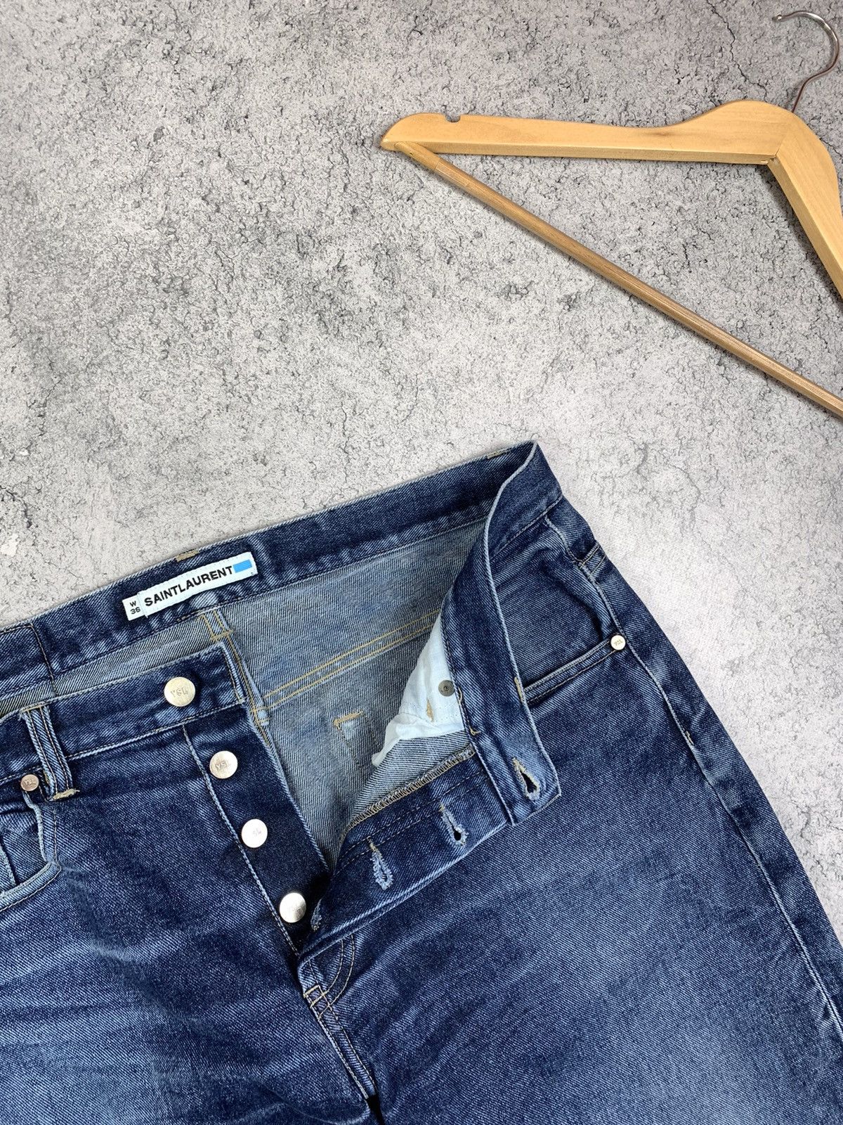 Yves Saint Laurent Saint Laurent Vintage YSL Denim Mens Jeans Size 36 Size US 36 / EU 52 - 4 Thumbnail