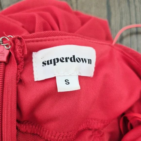 superdown Kambella Ruched Dress Party Sexy Sheer Spaghetti Strap Size S / US 4 / IT 40 - 9 Thumbnail