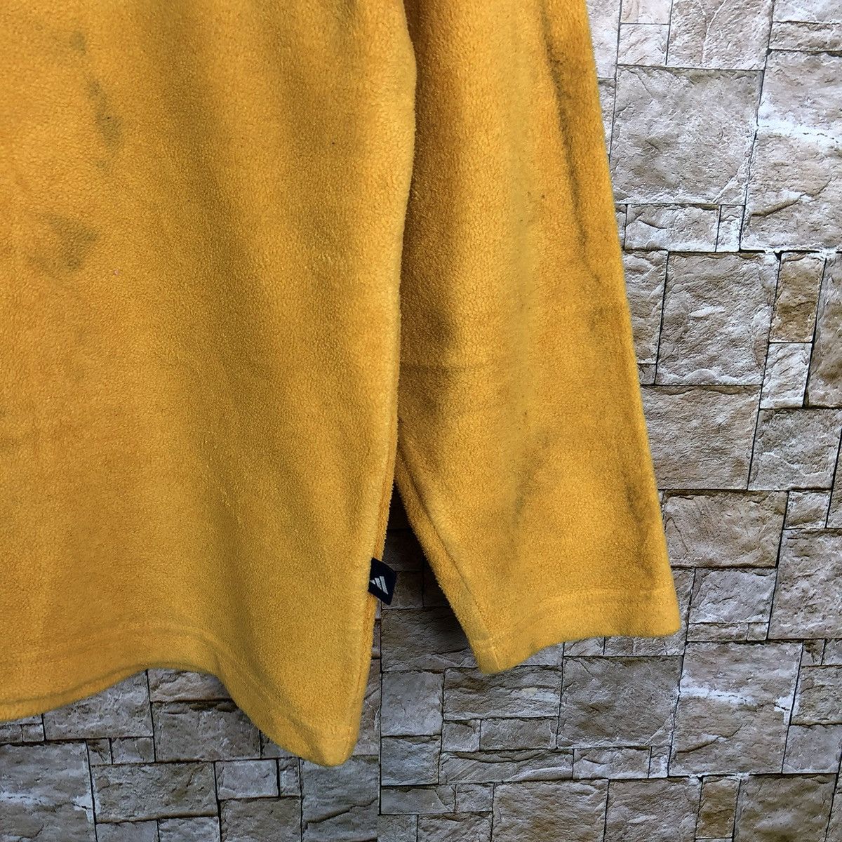 Adidas × Vintage Adidas Yellow dirty Sweatshirt #A254 Size US S / EU 44-46 / 1 - 8 Thumbnail