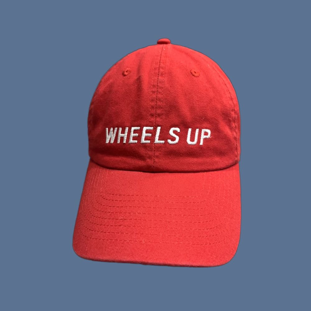 Vintage Wheels Up Hat Baseball Cap Unisex Adults Adjustable Red OSFA Strapback 8760 Aviation Plane Jet Cotton Cap Size ONE SIZE - 1 Thumbnail