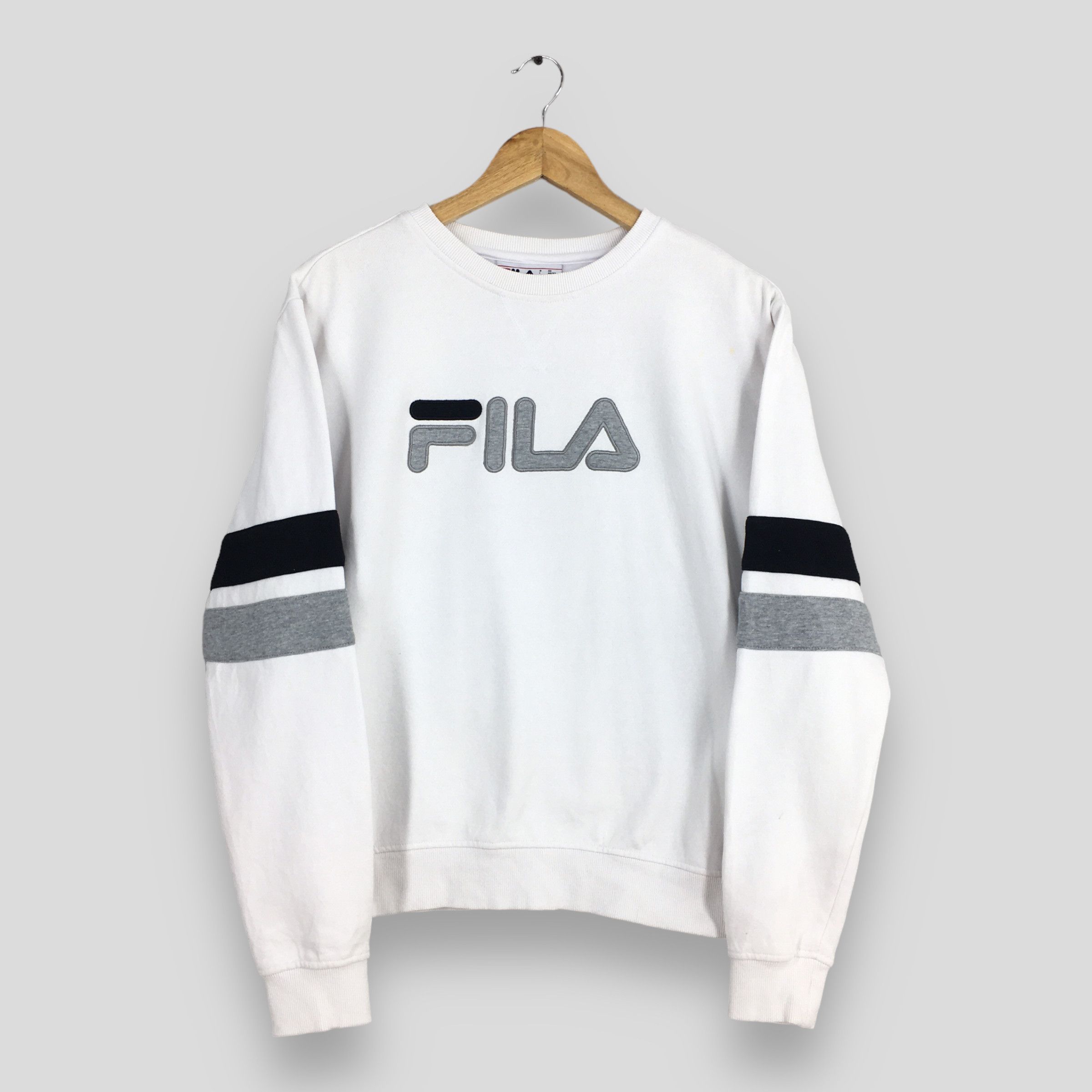 Fila × Vintage Vintage Fila Italia White Sweatshirt Medium Size US M / EU 48-50 / 2 - 1 Thumbnail