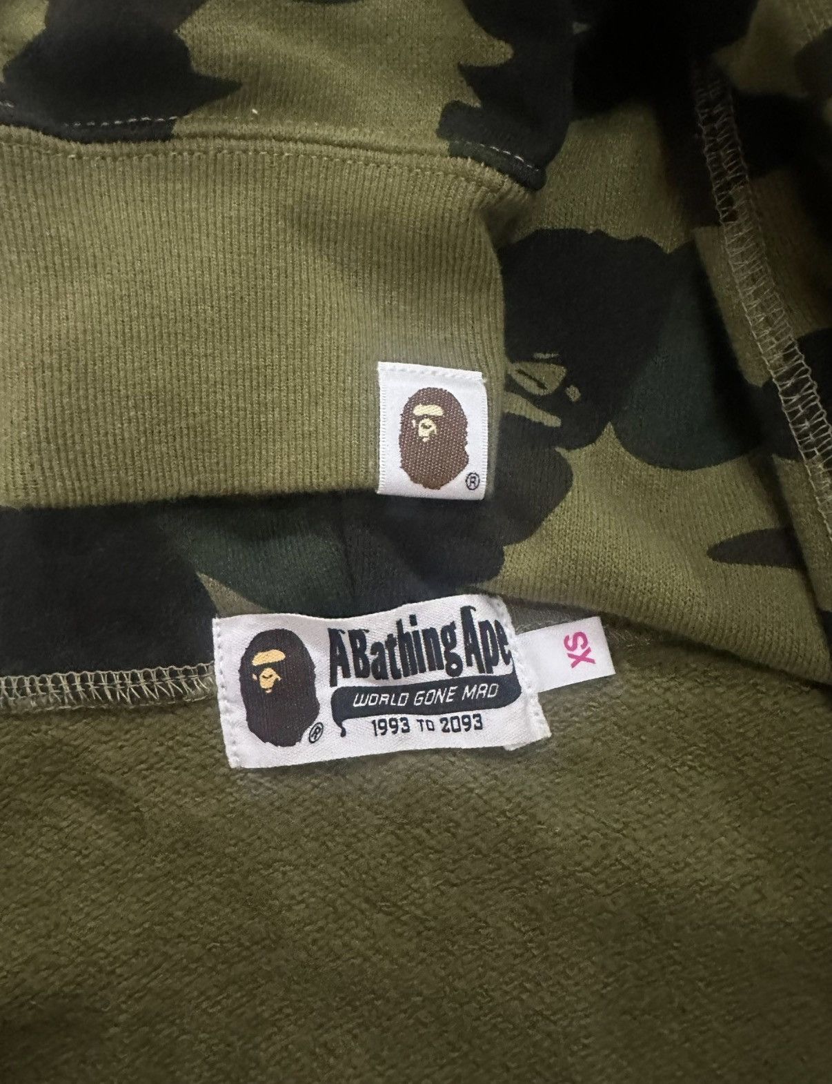 Bape BAPE 1st Camo Green Shark Hoodie Jacket K5 Size US XS / EU 42 / 0 - 3 Thumbnail