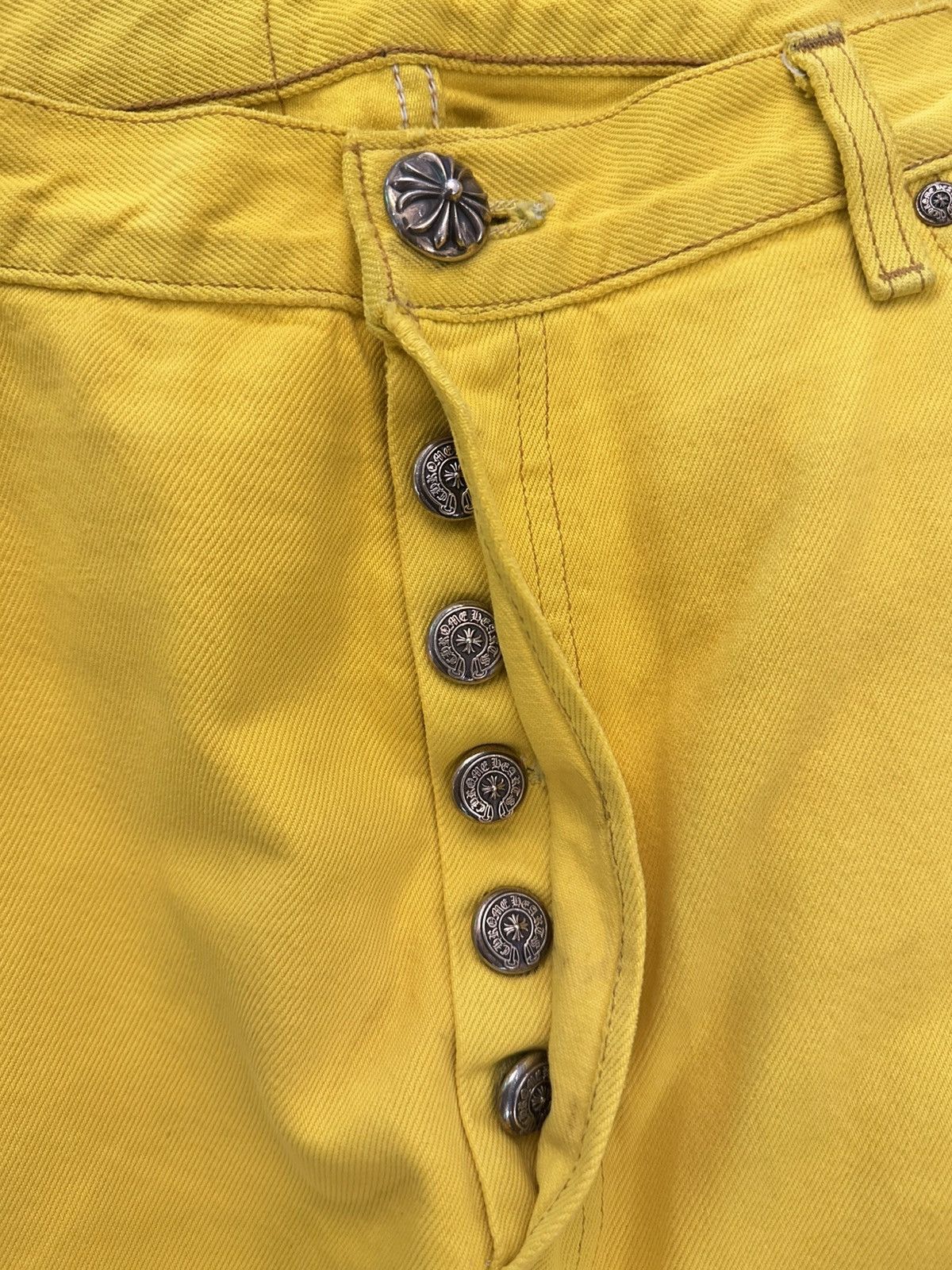 Chrome Hearts CHROME HEARTS YELLOW PATCHED HARDWARE DENIM Size US 36 / EU 52 - 7 Thumbnail