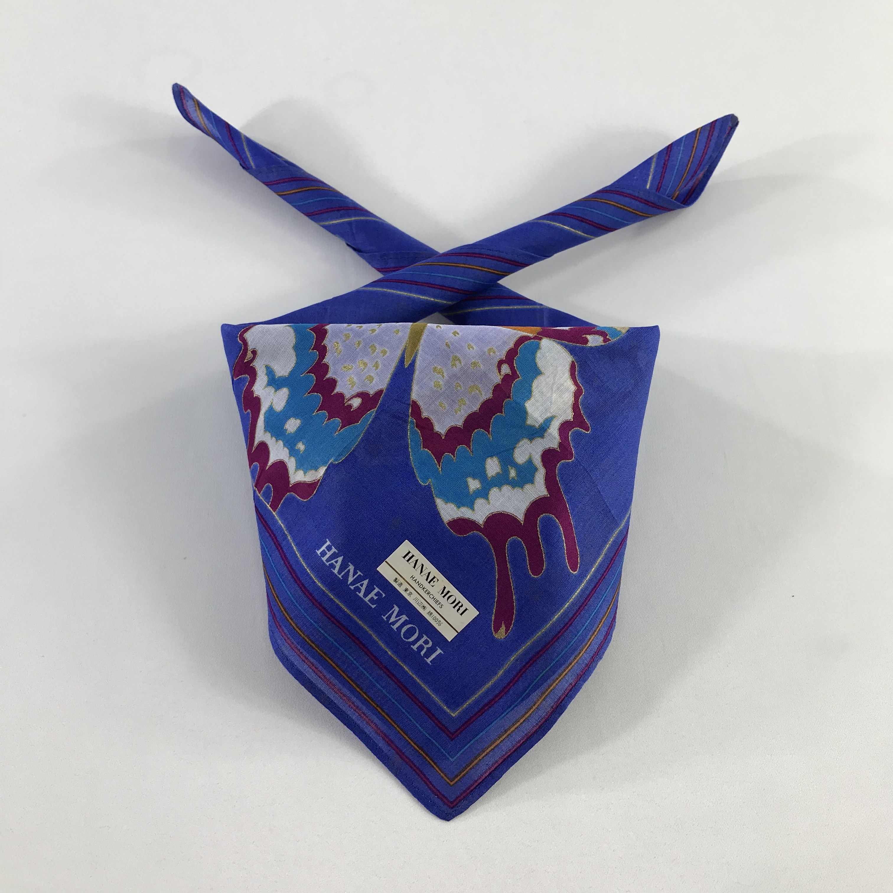 Hanae Mori × Vintage Hanae Mori Bandana / Handkerchief / Neckerchief - S819 Size ONE SIZE - 3 Thumbnail