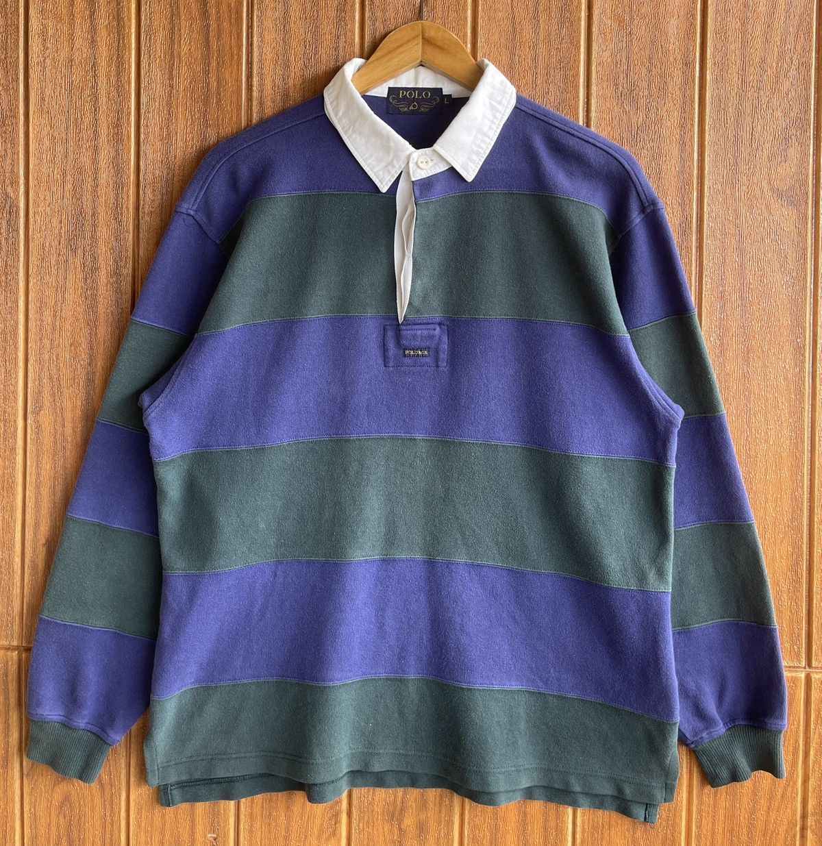 Polo Ralph Lauren Vintage’90s🔥POLO🔥Polo Sport Rugby Center Logo Longsleeve Size US L / EU 52-54 / 3 - 1 Thumbnail