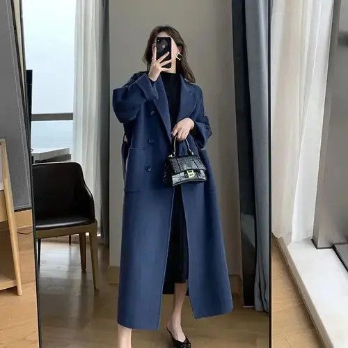 Aran Isles Knitwear × Japanese Brand Sweater Winter Woolen Long Coat Casual Women Size ONE SIZE - 4 Thumbnail