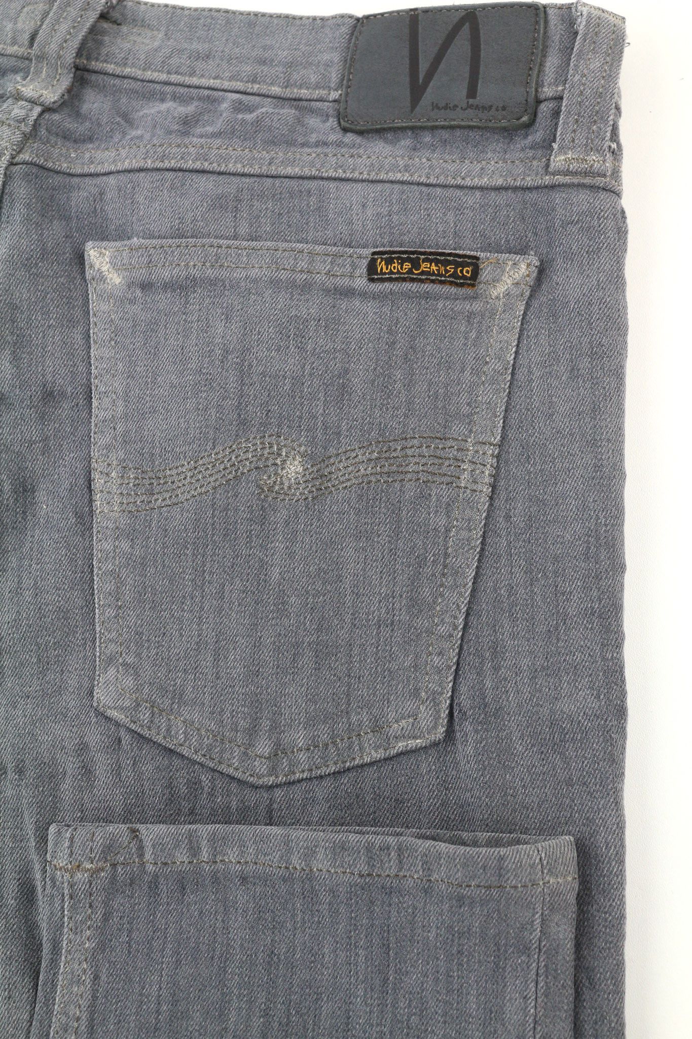 Nudie Jeans TIGHT LONG JOHN W32/L34 Organic Charcoal Grey Jeans 80715 Size US 32 / EU 48 - 5 Thumbnail