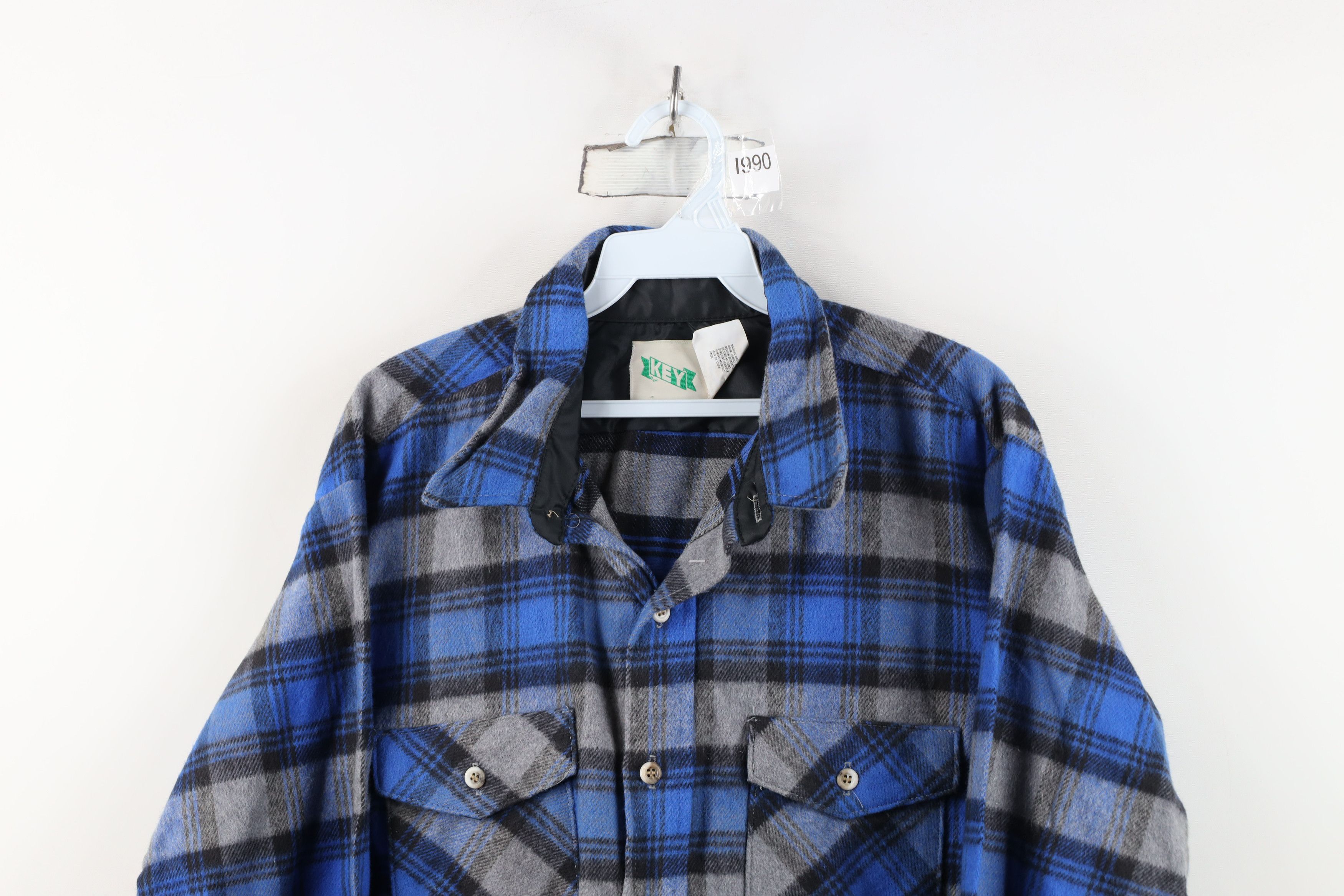 Vintage Deadstock Vintage 90s Streetwear Button Shirt Plaid USA Size US XL / EU 56 / 4 - 2 Thumbnail