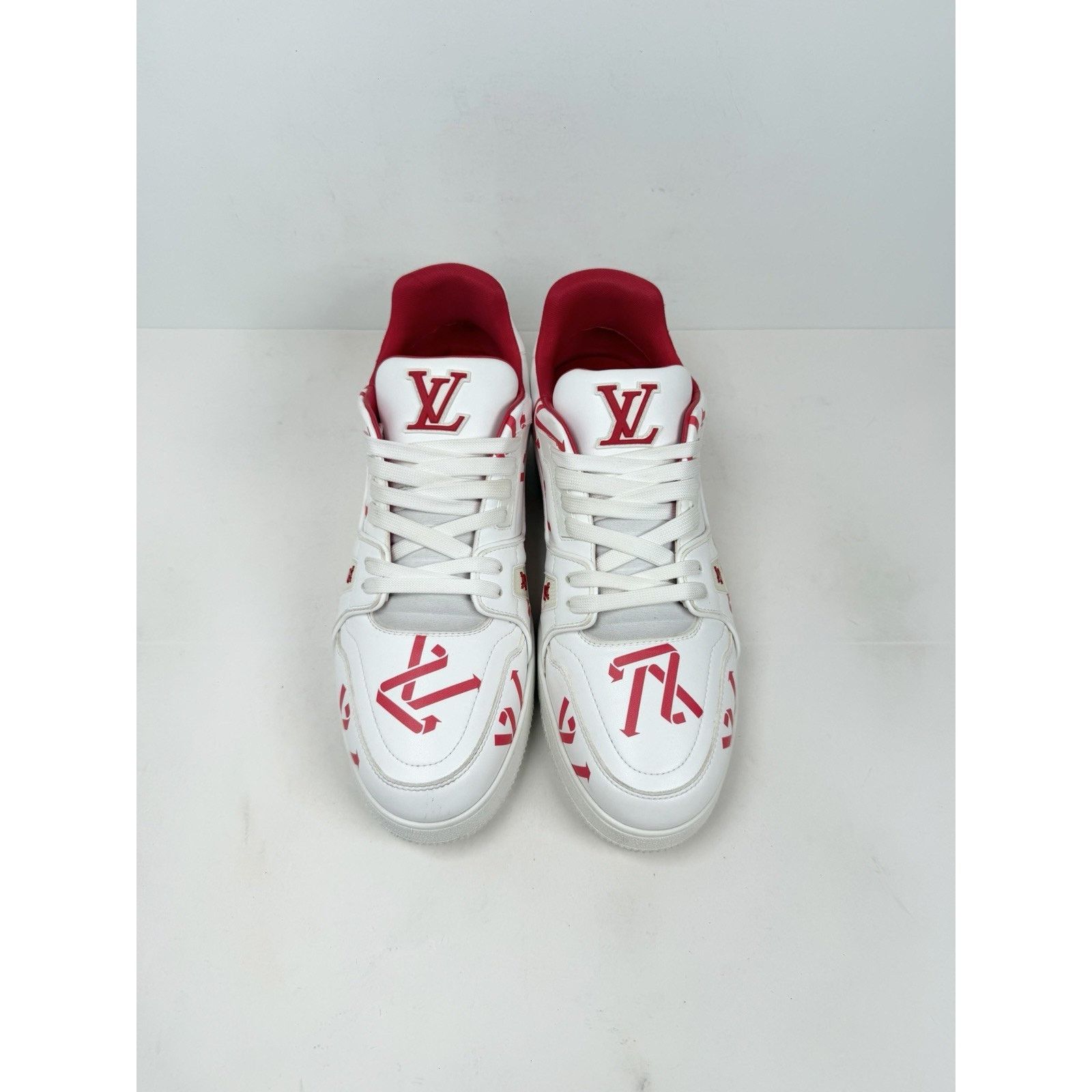 Louis Vuitton Size 9.5LV/10.5US - Louis Vuitton White Red Trainers Size US 10.5 / EU 43-44 - 2 Thumbnail