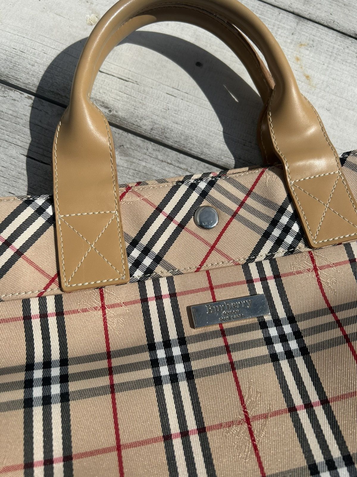 Burberry Vintage tote bag blue label Burberry Size ONE SIZE - 13 Thumbnail