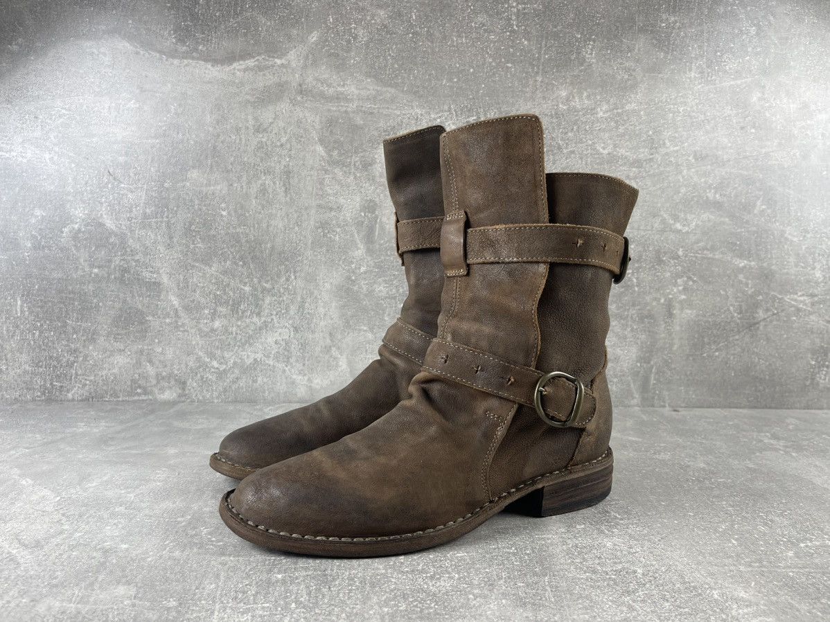 Fiorentini + Baker Fiorentini + Baker Leather Engineer Belted Brown Boots Size US 7 / IT 37 - 1 Thumbnail