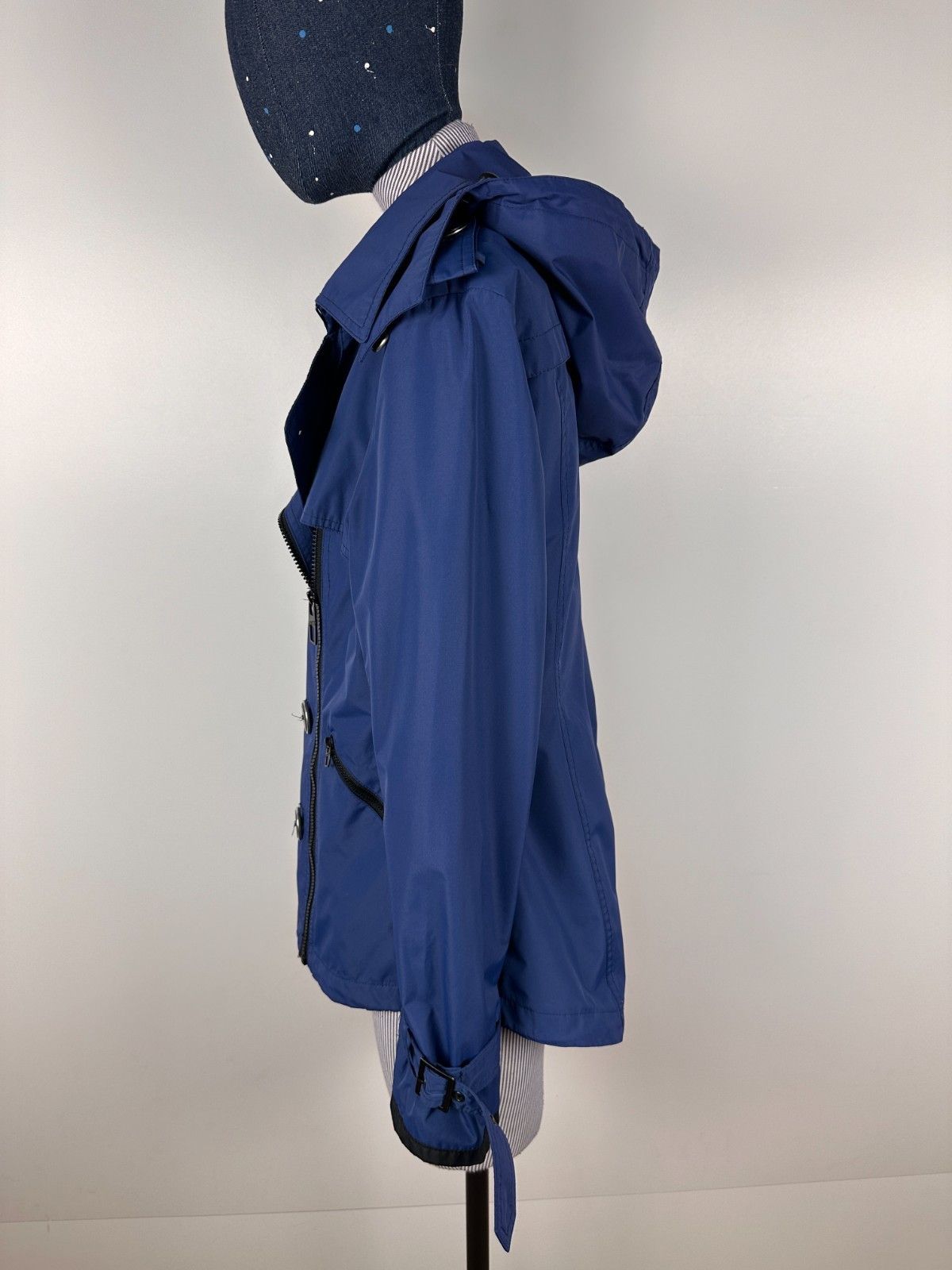 Miss Sixty Miss Sixty Crop Trench Coat Womens Blue Size M Size M / US 6-8 / IT 42-44 - 6 Thumbnail