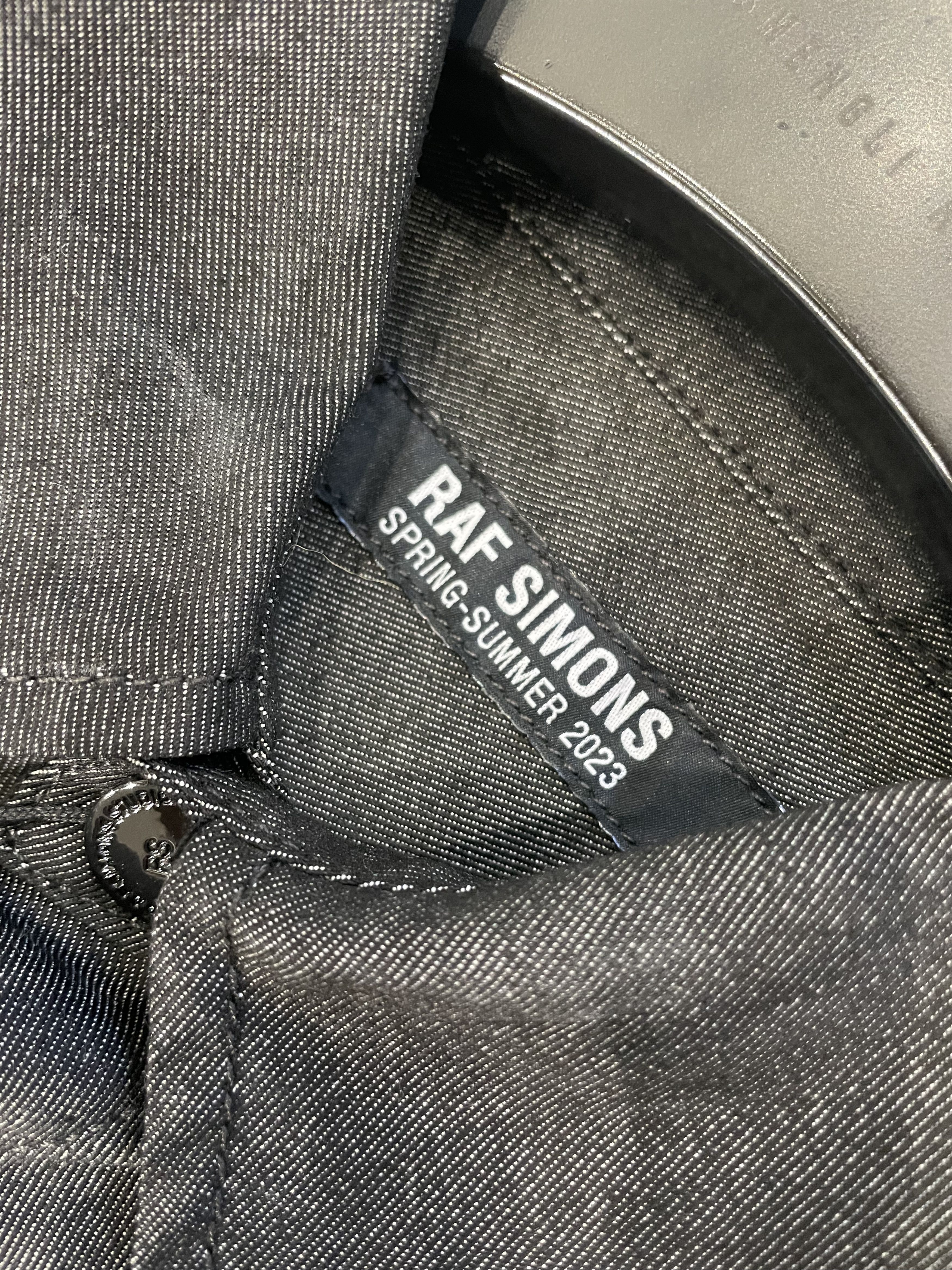 Raf Simons Raf Simons Logo Patch Denim Overshirt | Grailed