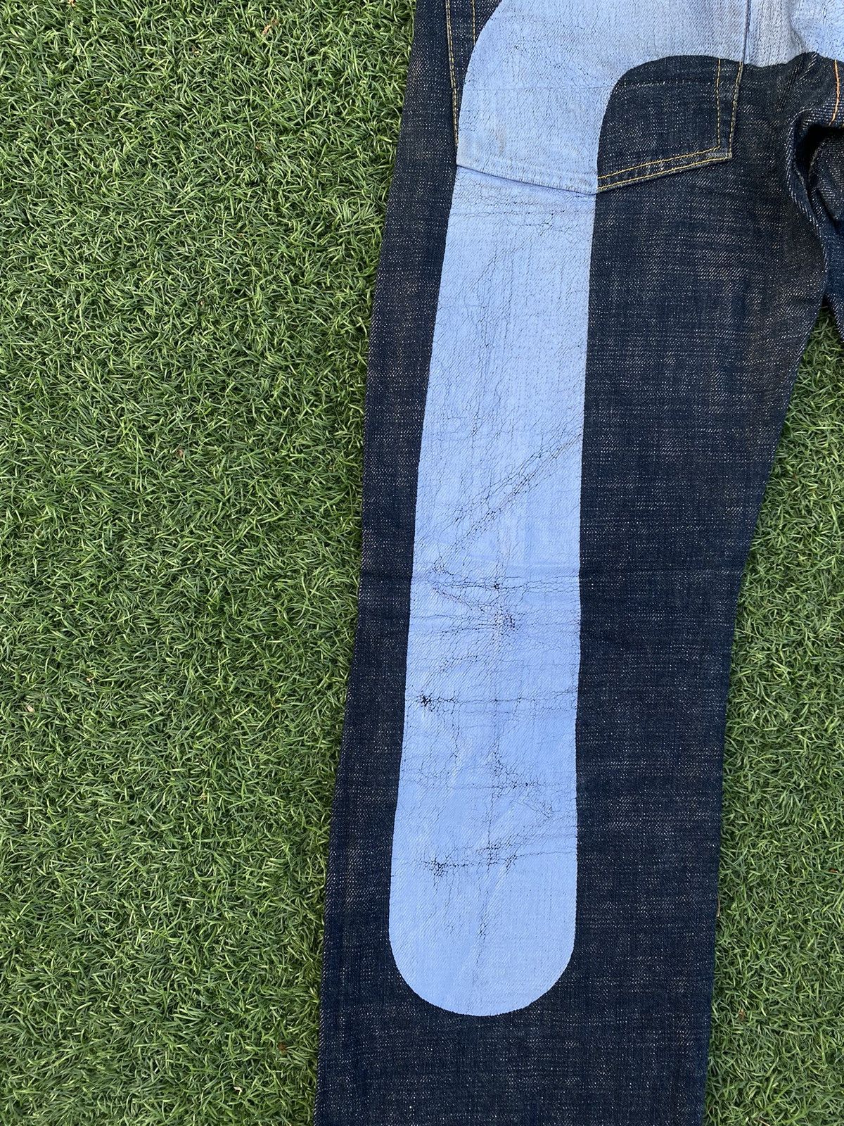 Evisu RARE EVISU BLUE DAICOCK SPECIAL WITH RED SELVEDGE DENIM Size US 27 - 3 Thumbnail