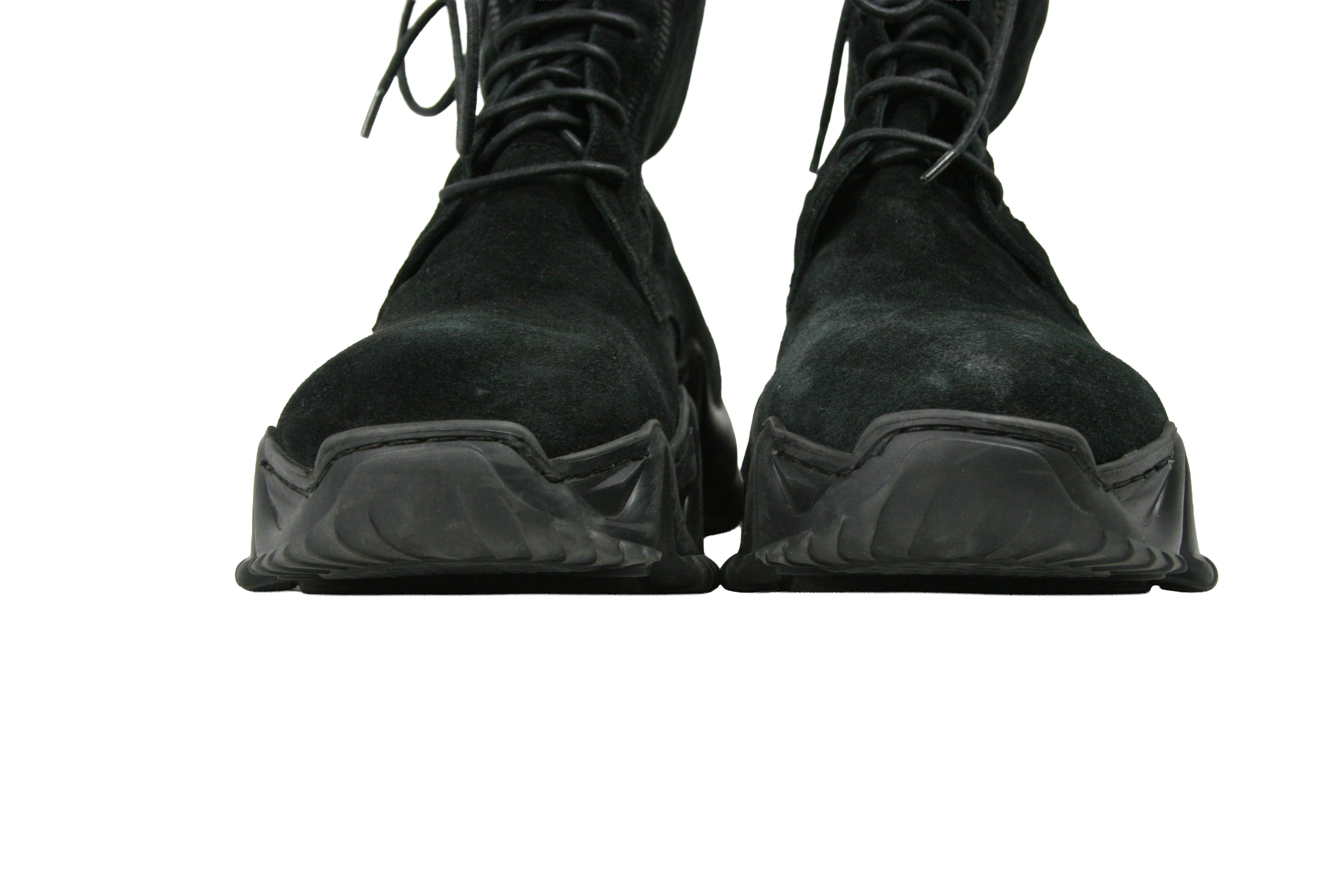 Rundholz Black Label Avant Garde Massive Suede Double Zip Boots Size US 10 / IT 40 - 4 Thumbnail