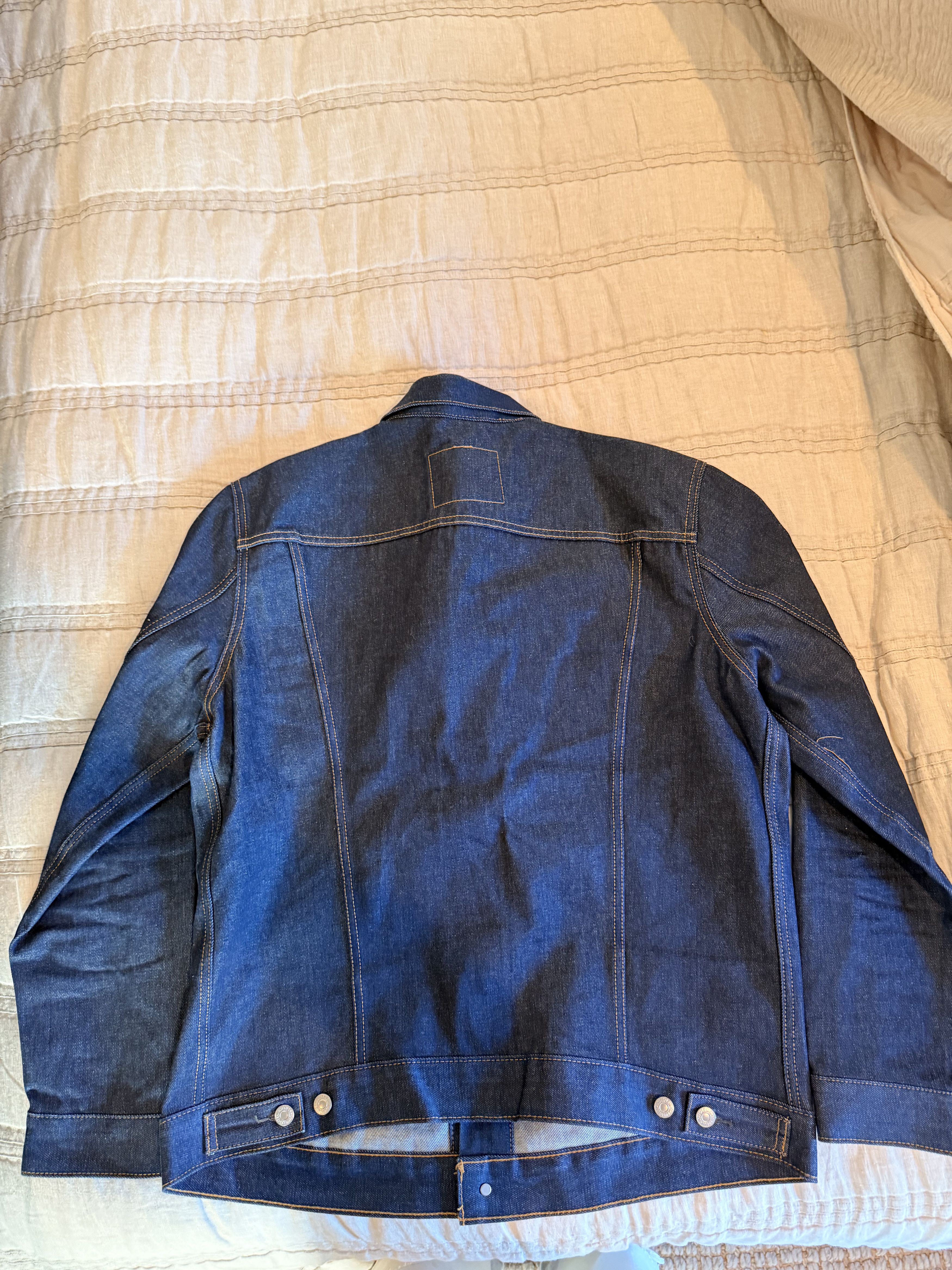 Wrangler Wrangler Classic Denim Trucker Jacket – Dark Indigo – XL Size US XL / EU 56 / 4 - 3 Thumbnail
