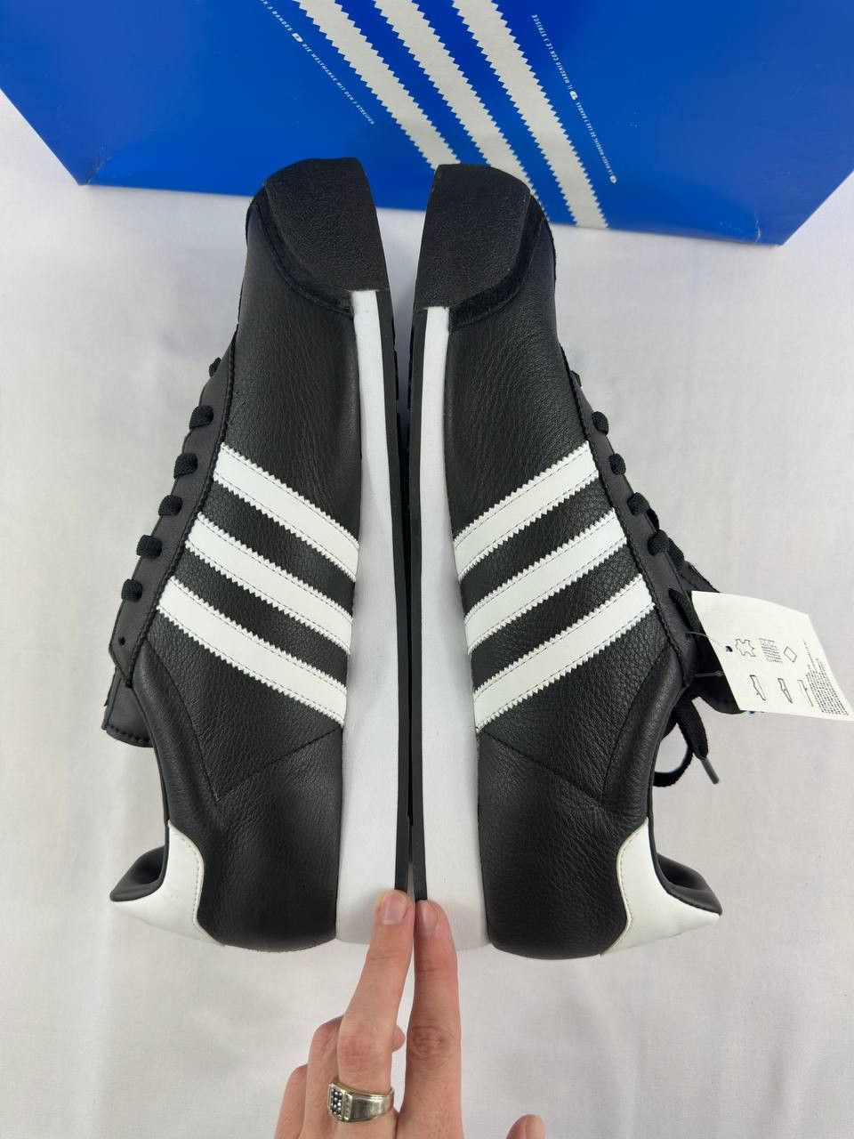 Adidas Vintage Adidas Samoa Leather Shoes Black White 2010 019351 Size US 13 / EU 46 - 6 Thumbnail