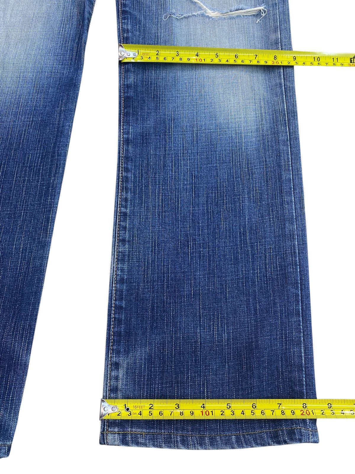 Edwin Edwin Whiskers Faded Wash Style Ripped Jeans Size US 32 / EU 48 - 8 Thumbnail