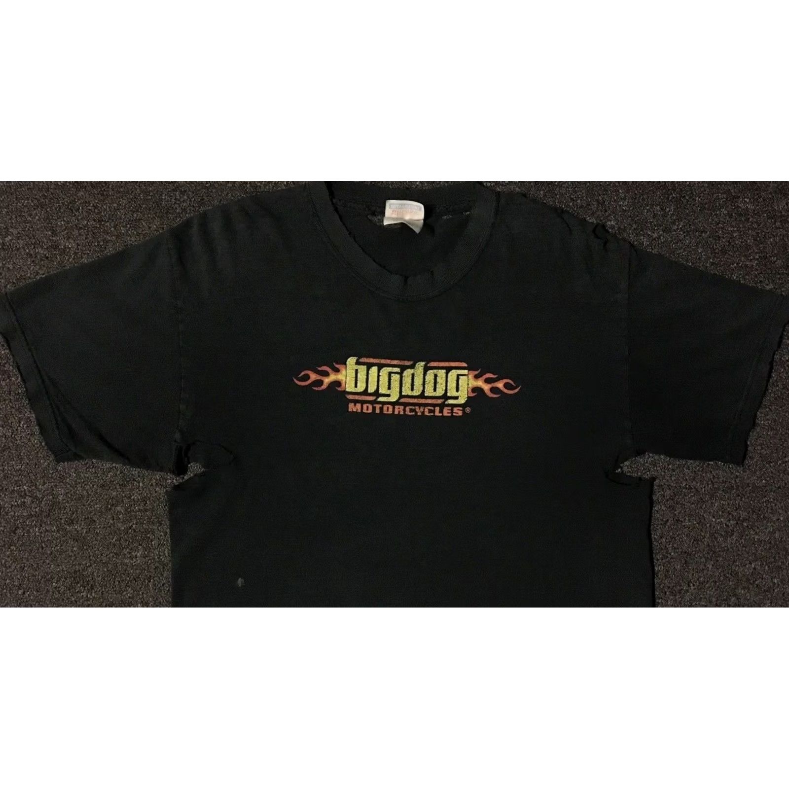 Thrasher VINTAGE Big Dog Motorcycles Shirt M Mens Distressed 90s Harley Grunge Biker Rock Punk Black Size US M / EU 48-50 / 2 - 7 Thumbnail