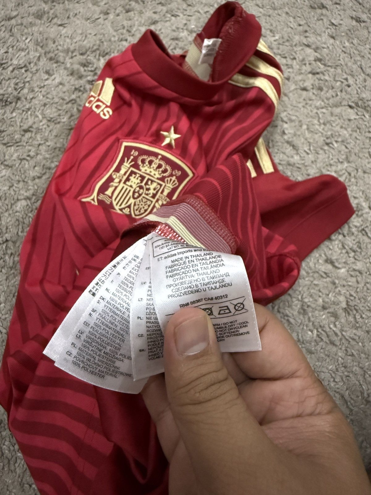 Adidas Spain Home Jersey World Cup 2014 Size US XS / EU 42 / 0 - 8 Thumbnail