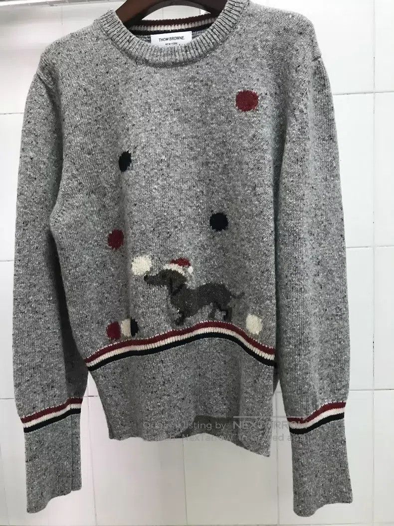 Thom Browne Thom Browne Christmas sweater Size US L / EU 52-54 / 3 - 1 Thumbnail