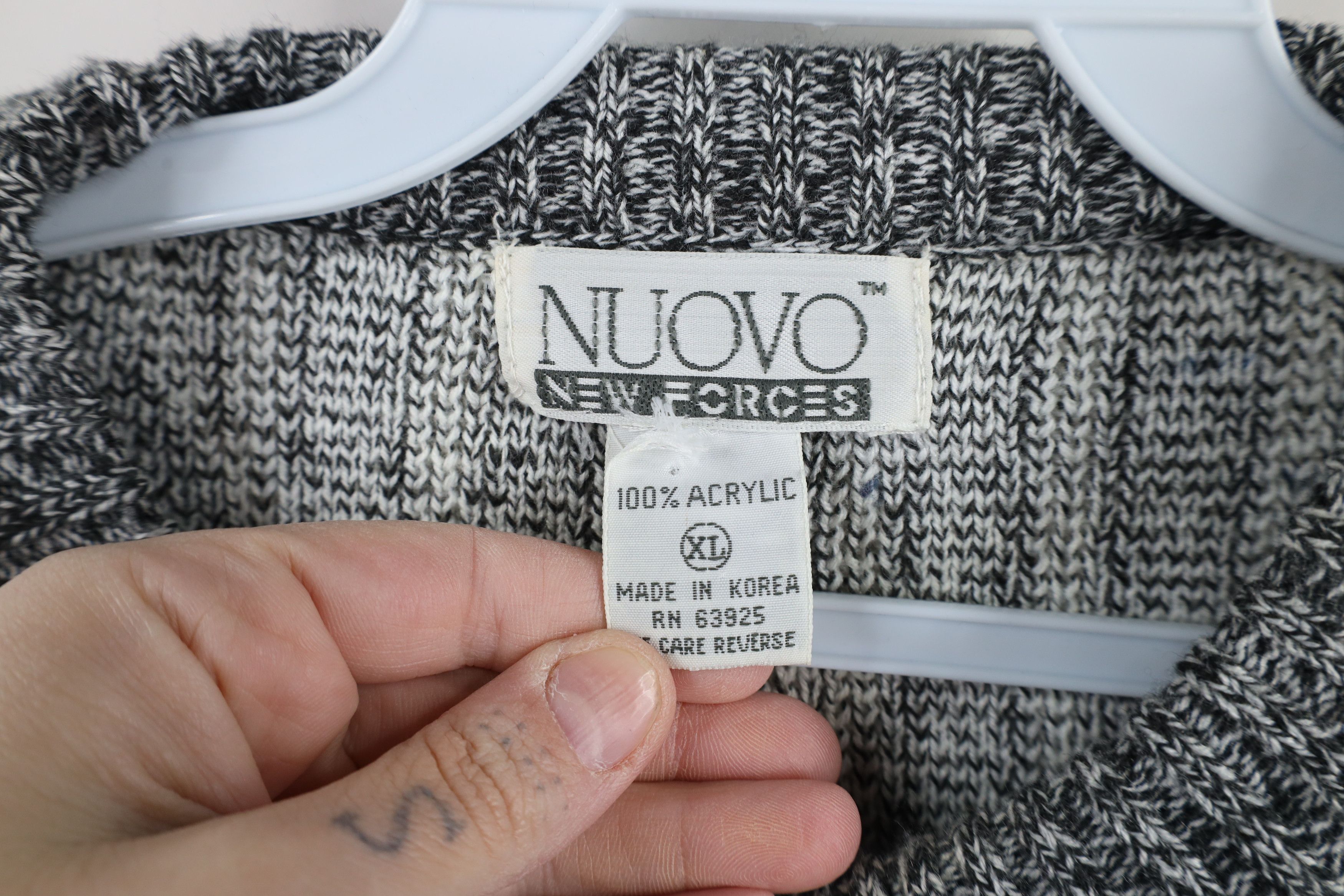 Vintage Vintage 90s Coogi Style Geometric Diamond Knit Sweater Size US XL / EU 56 / 4 - 7 Thumbnail