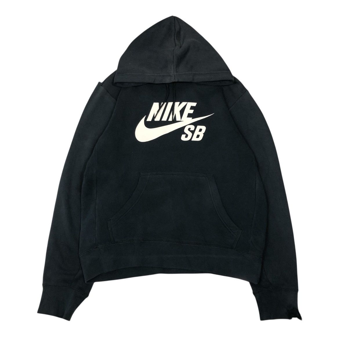 Nike 📌Rich Black Hoodie Pull Over Nike SB Big Swoosh Size US M / EU 48-50 / 2 - 1 Thumbnail