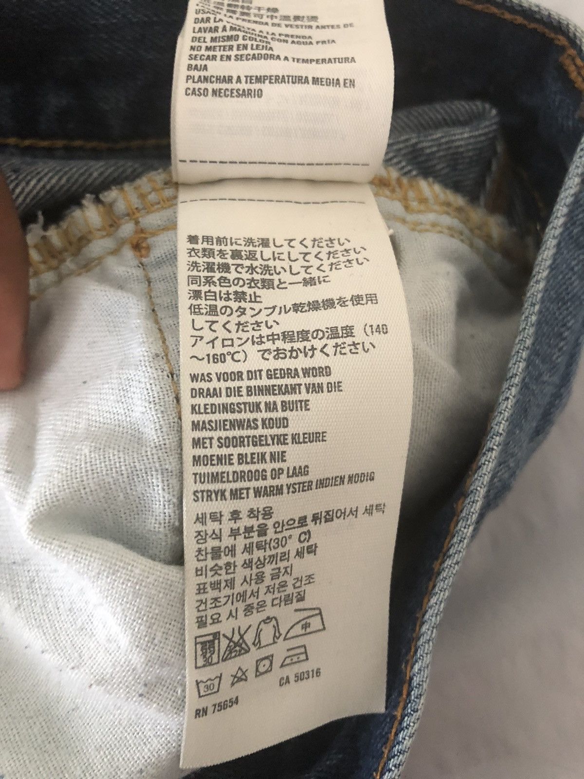 Hollister blue distressed hollister slim straight jeans 28 x 30 men’s Size US 28 / EU 44 - 19 Thumbnail