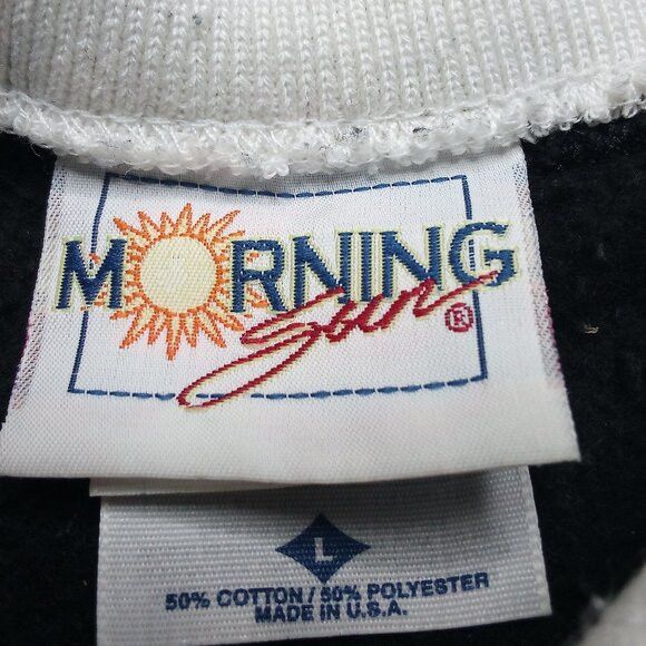 Jerzees × Vintage Vintage Morning Sun Winter Songbirds Collared Sweatshirt Size L / US 10 / IT 46 - 3 Thumbnail