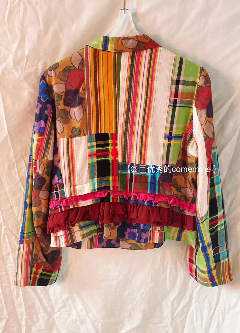 Comme des Garcons Comme Des Garcons Retro Hippie Color Patchwork Pop Print B Size L / US 10 / IT 46 - 5 Thumbnail