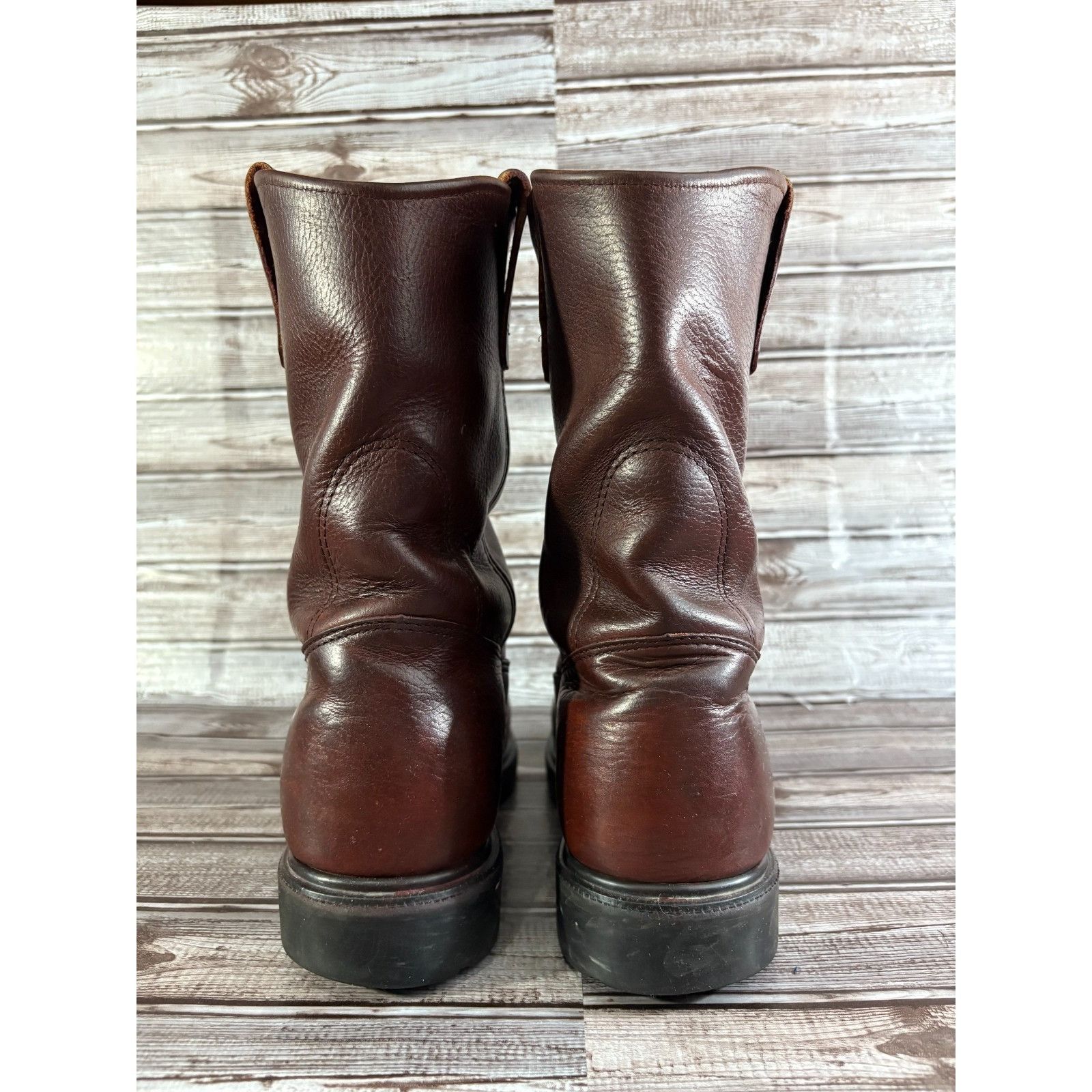 Red Wing Red Wing Pecos 1132 Supersole Leather Motorcycle Boots Sz 8. Size US 8.5 / EU 41-42 - 4 Thumbnail