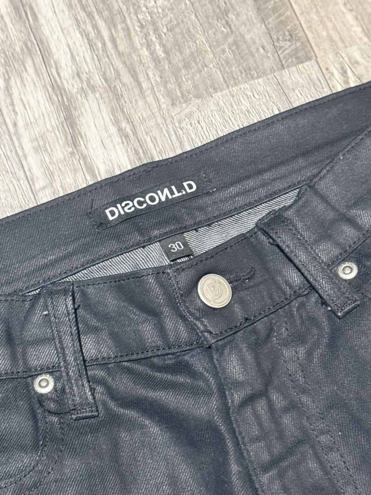 Other Discont’d Waxed Black Baggy Denim Size US 30 / EU 46 - 3 Thumbnail