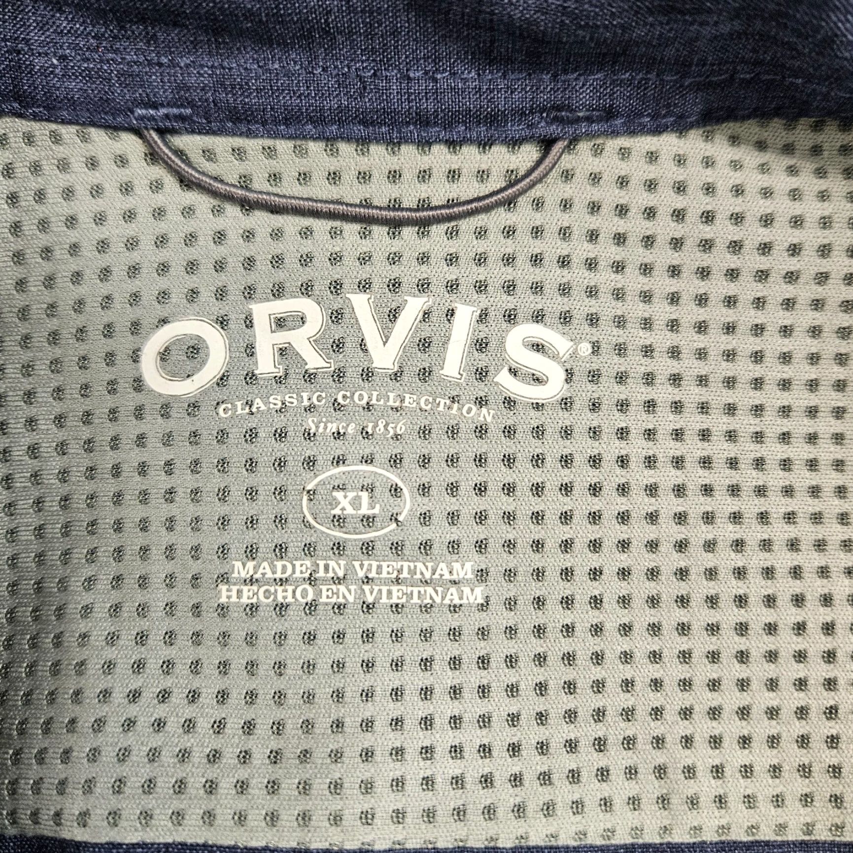 Orvis Orvis Shirt XL Button Front Short Sleeve Solid Blue Mens Size US XL / EU 56 / 4 - 6 Thumbnail