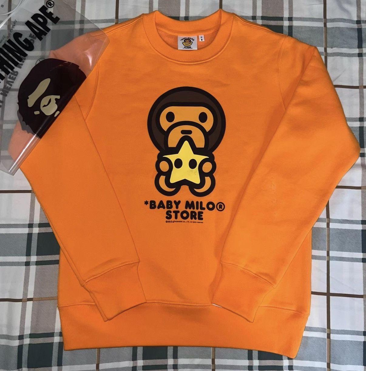Bape BAPE OG Nigo Era, Vibrant Orange Sweatshirt Size US S / EU 44-46 / 1 - 1 Thumbnail