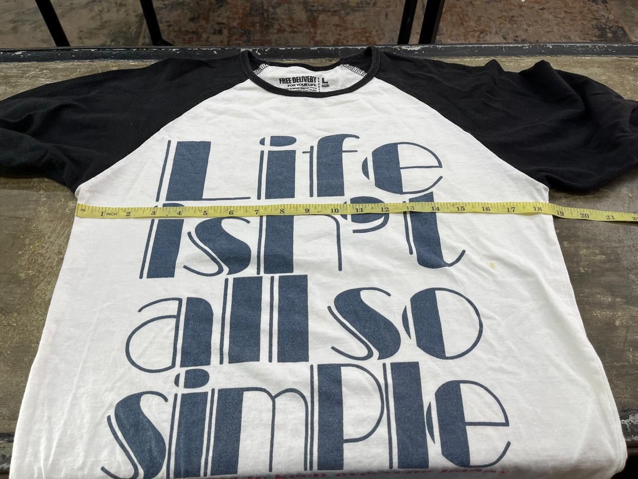 If Six Was Nine × Japanese Brand 2000s life is simple longsleeve style Size US M / EU 48-50 / 2 - 7 Thumbnail