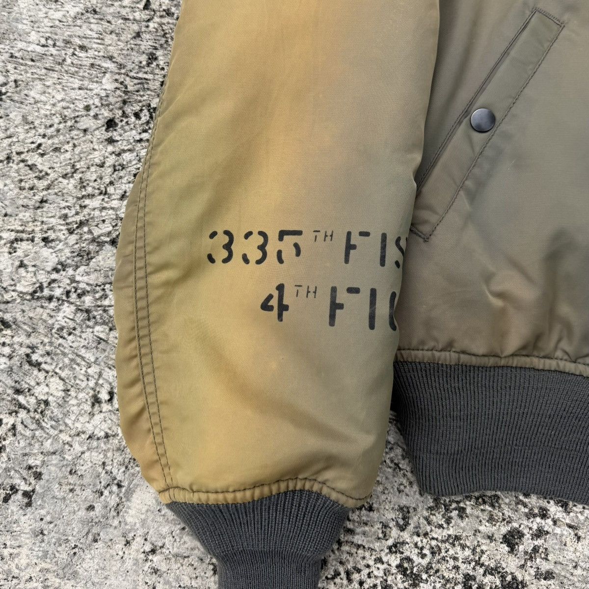 Avirex VTG MA-1 Flight Jacket Art Sabre Ace Korea Japan Bomber Size US L / EU 52-54 / 3 - 16 Thumbnail