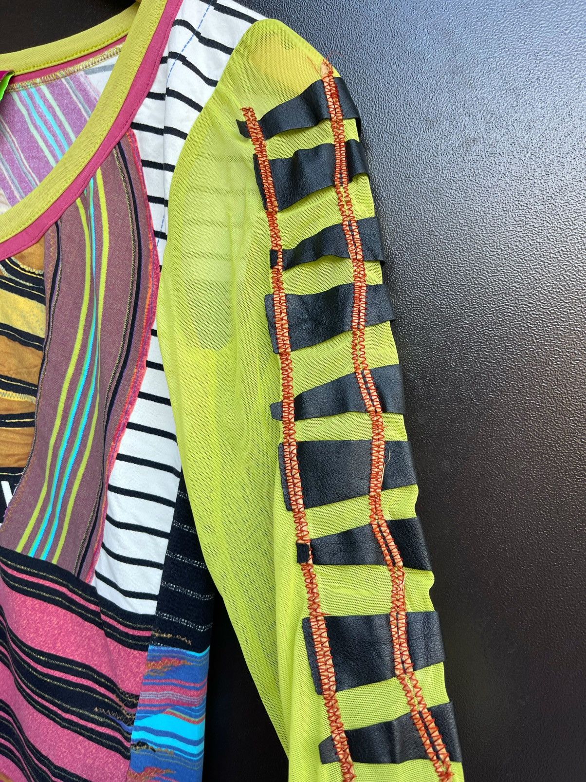 Y2K Vintage Save The Queen Color Block Striped Top, Women's — image 5 of 6