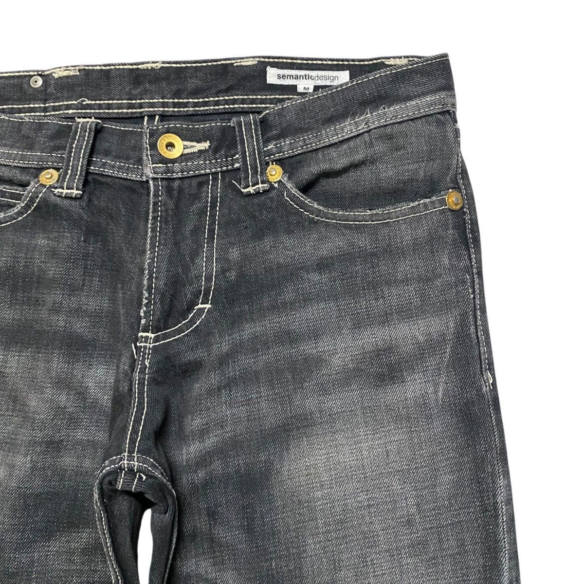 semanticdesign Semantic Design Black Clawmark Denim Jeans Size US 31 - 5 Thumbnail