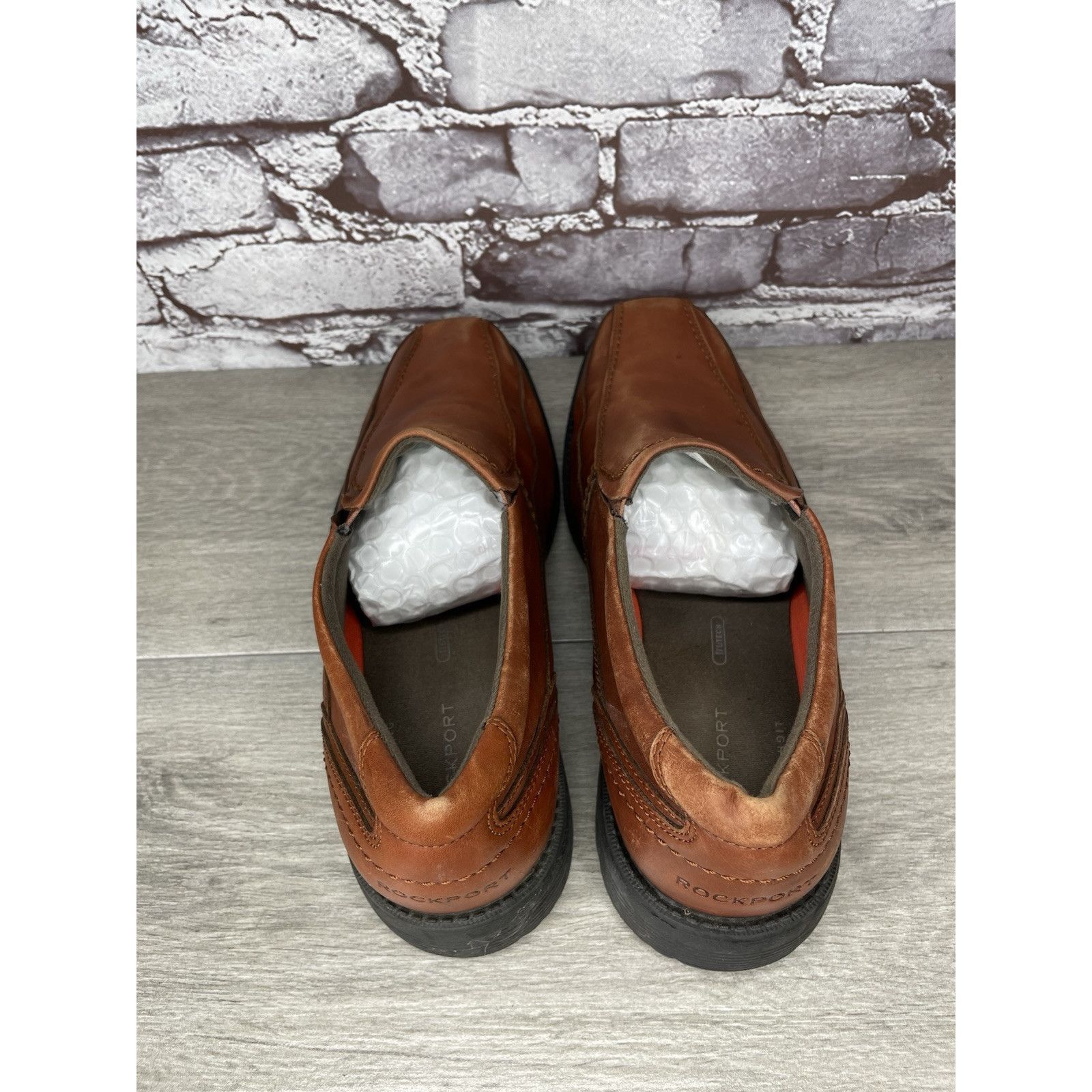 Rockport Rockport Trustech Brown Leather Slip On Casual Bicycle Toe L Size US 10.5 / EU 43-44 - 5 Thumbnail
