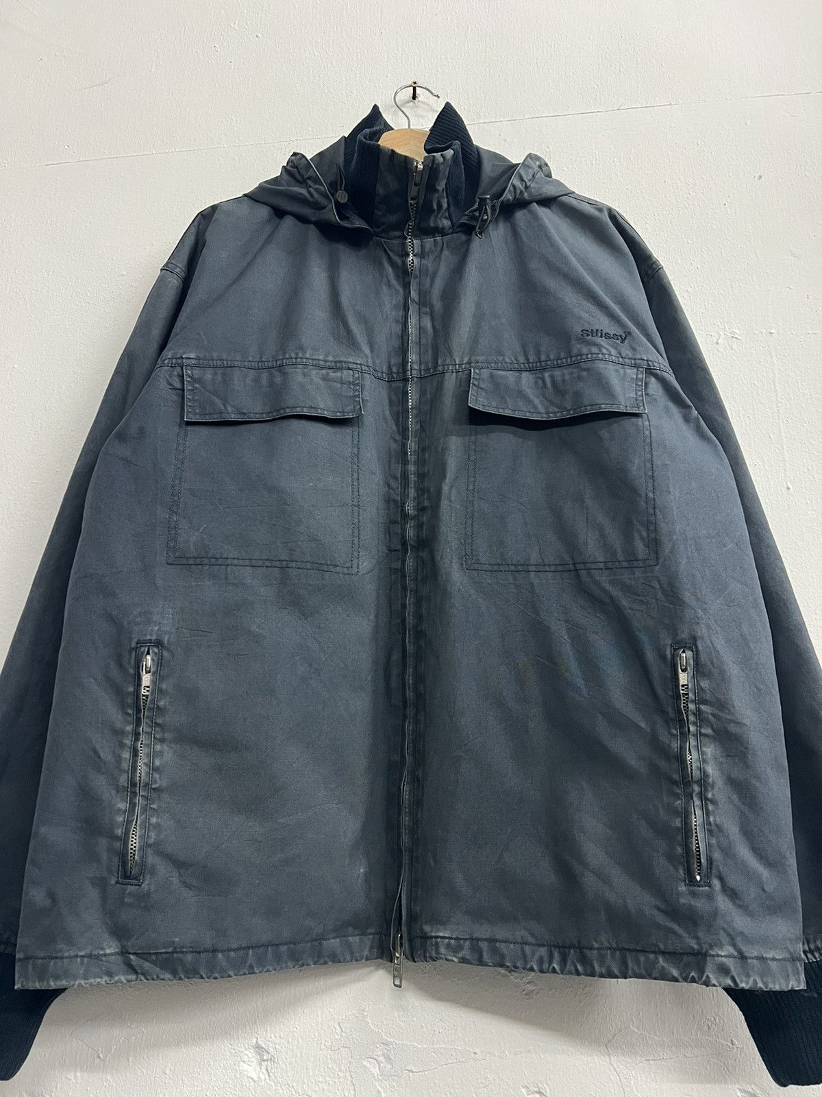 Stussy Vintage Stussy Insulated Work Cotton Parka Jacket Size US L / EU 52-54 / 3 - 3 Thumbnail