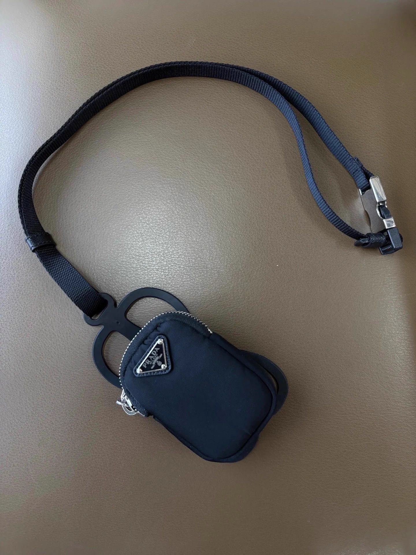 Prada Prada Black Rubber Phone & Earbud Case 99 New Size ONE SIZE - 3 Thumbnail