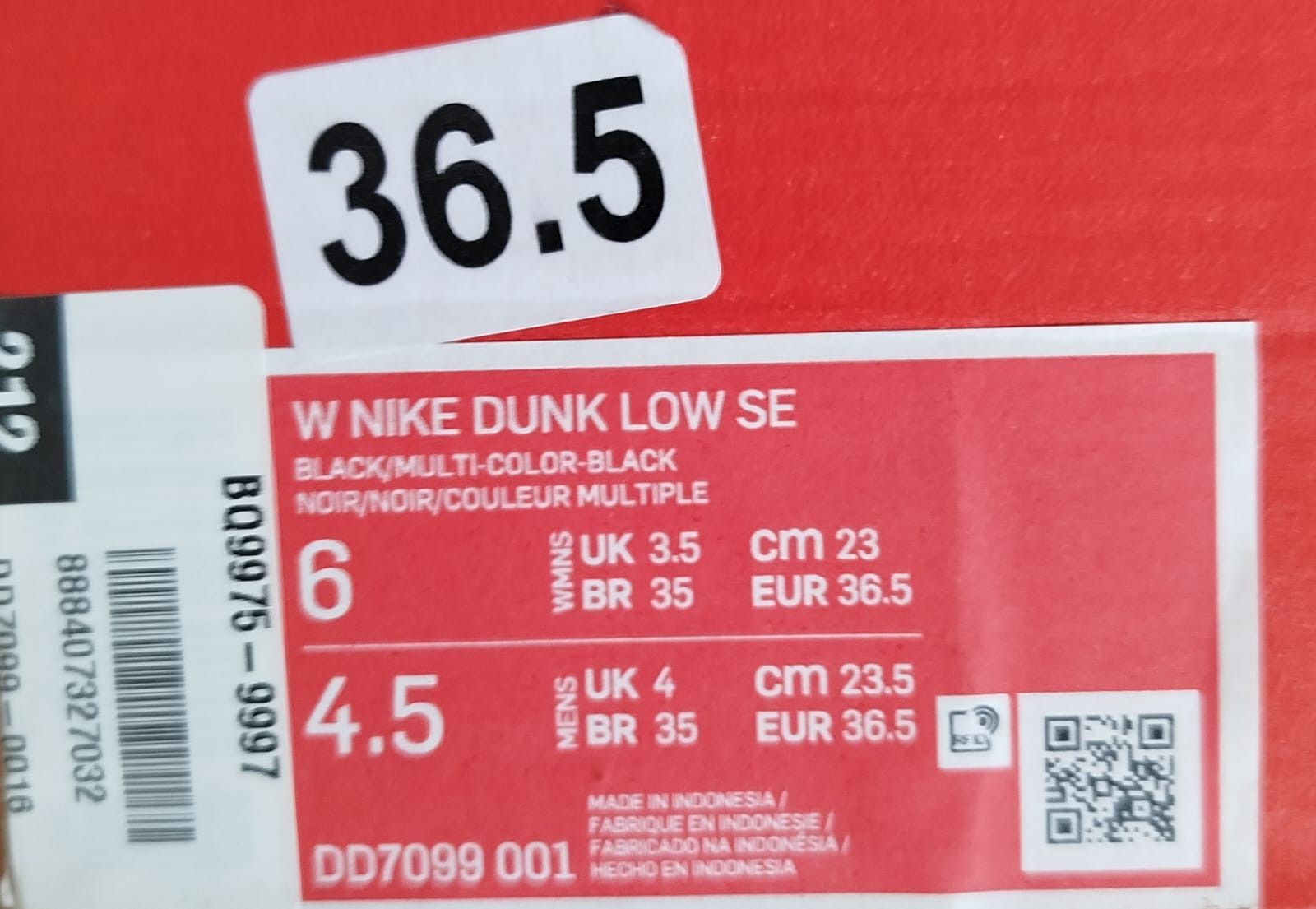 Nike Nike Dunk SE Low Primal Black Size US 6 / IT 36 - 10 Thumbnail