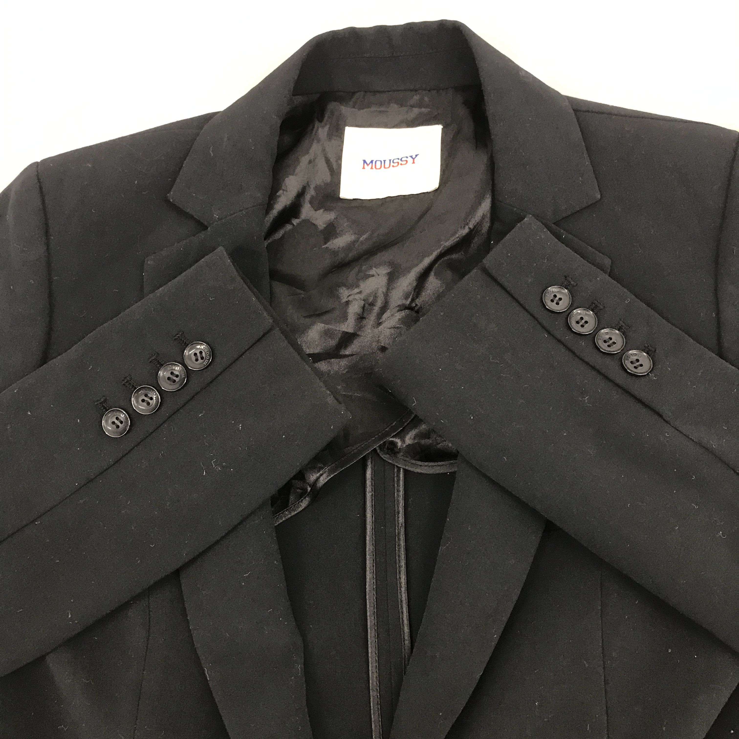 MOUSSY × Vintage Vintage Moussy Black blazer coat Jacket Size US M / EU 48-50 / 2 - 7 Thumbnail