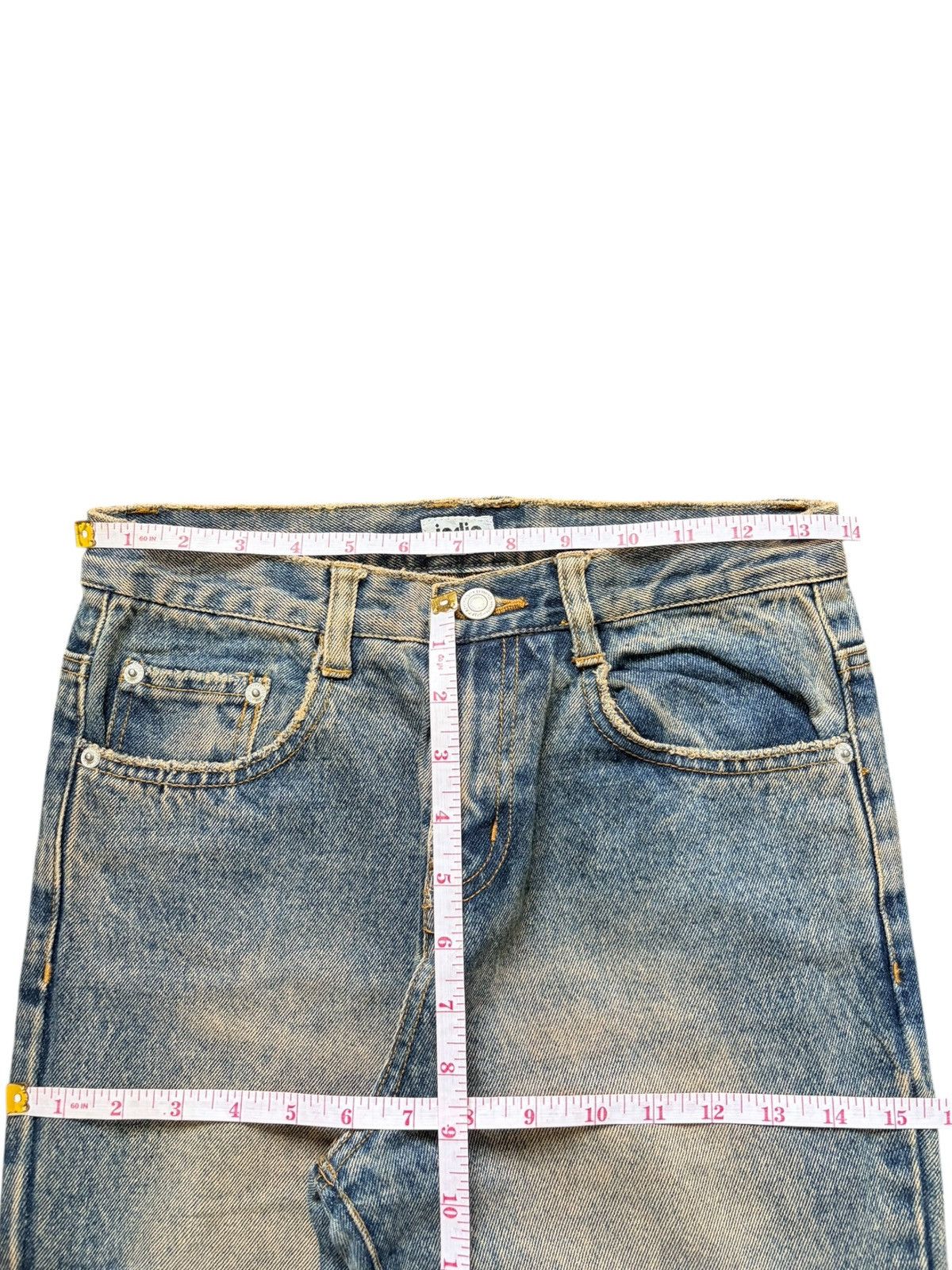 Hysteric Glamour Vintage Japanese Brand Rusty Wash Distress Flare Jeans Size 27" / US 4 / IT 40 - 6 Thumbnail