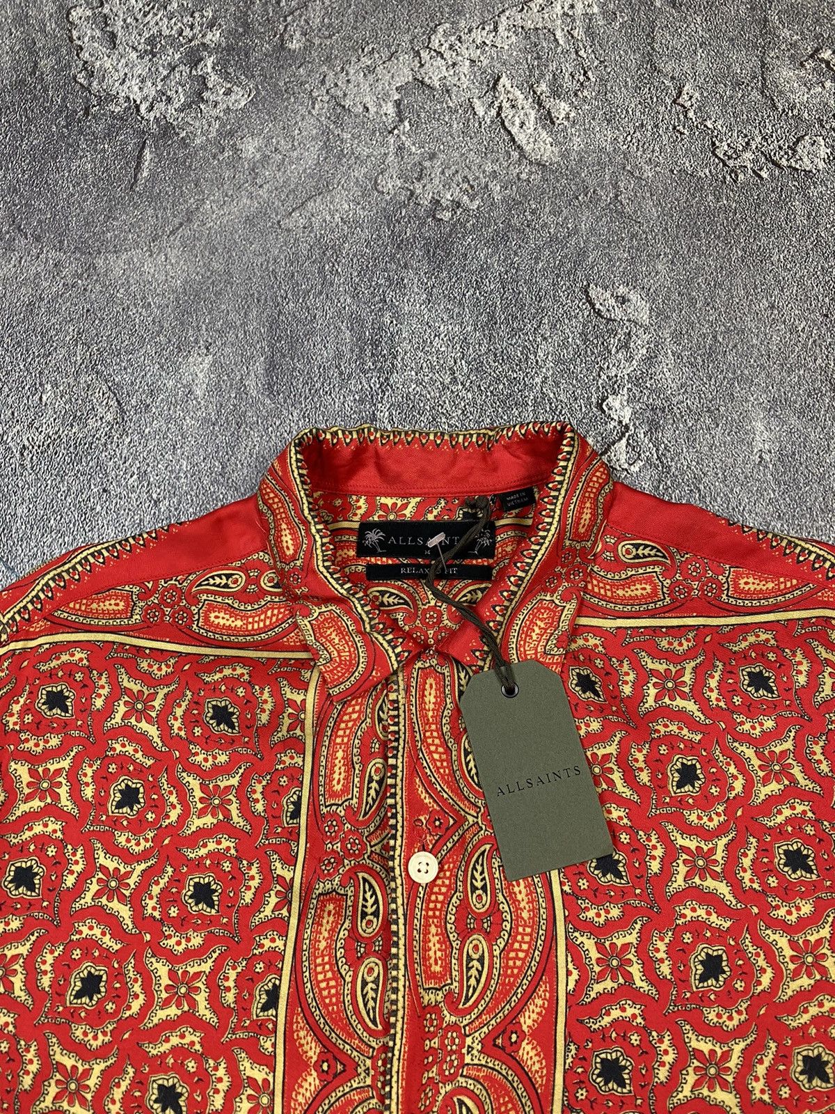 Allsaints Allsaints Brand New Red Shirt Relaxed Fit Size M Size US M / EU 48-50 / 2 - 3 Thumbnail